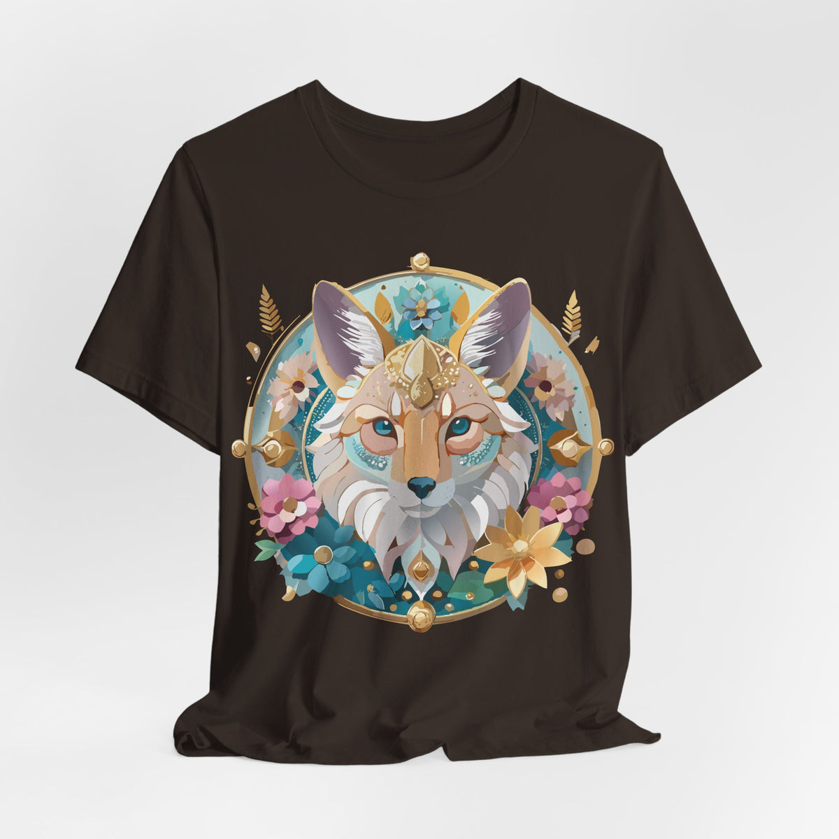 Medallion Graphic Unisex Cotton Bella+Canvas Tee with Art Design d70