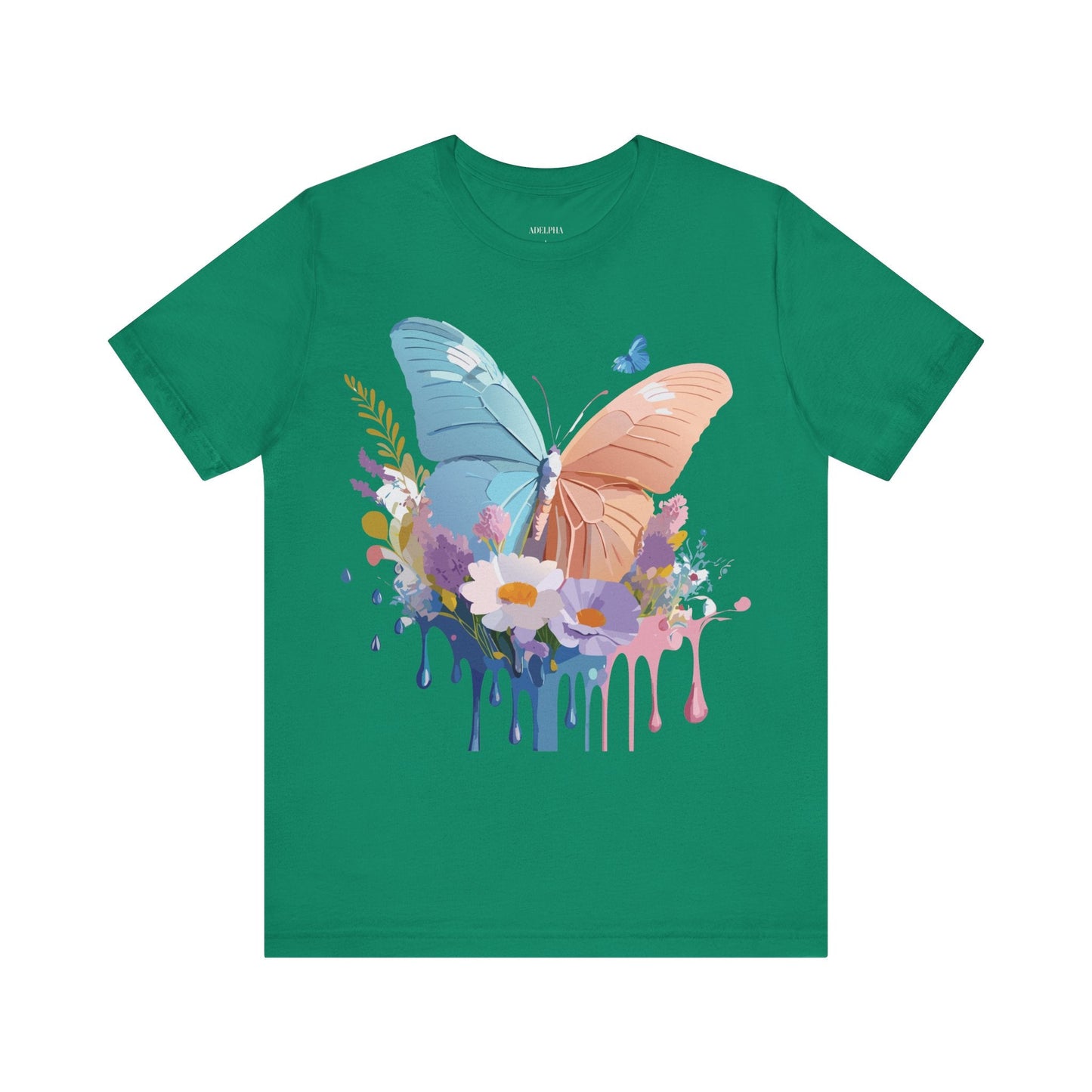 Butterfly Graphic Tee Adelpha Unisex Short Sleeve Art Design