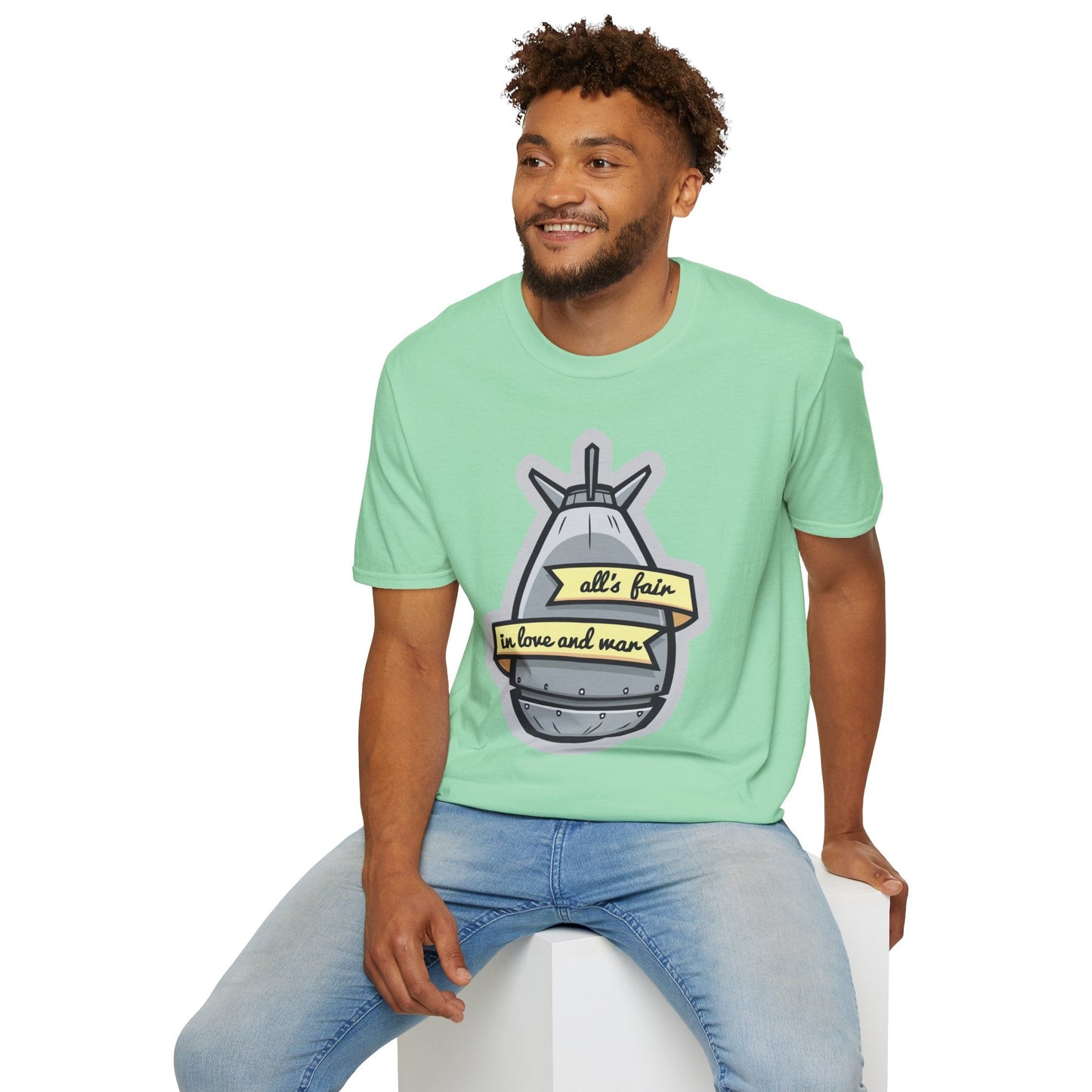 Cartoon T Shirt Animation T Shirt Funny Tee Shirt Unisex Gildan Softstyle 64000 100 Percent Cotton