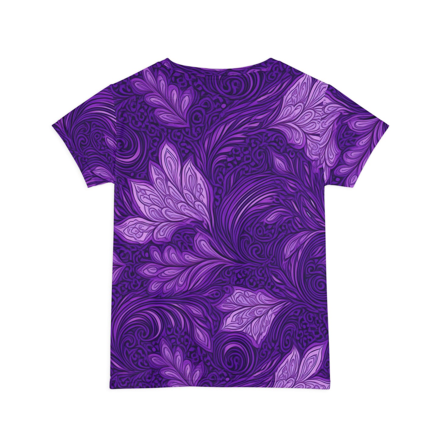 Women Poly Span T-Shirt with Floral Print