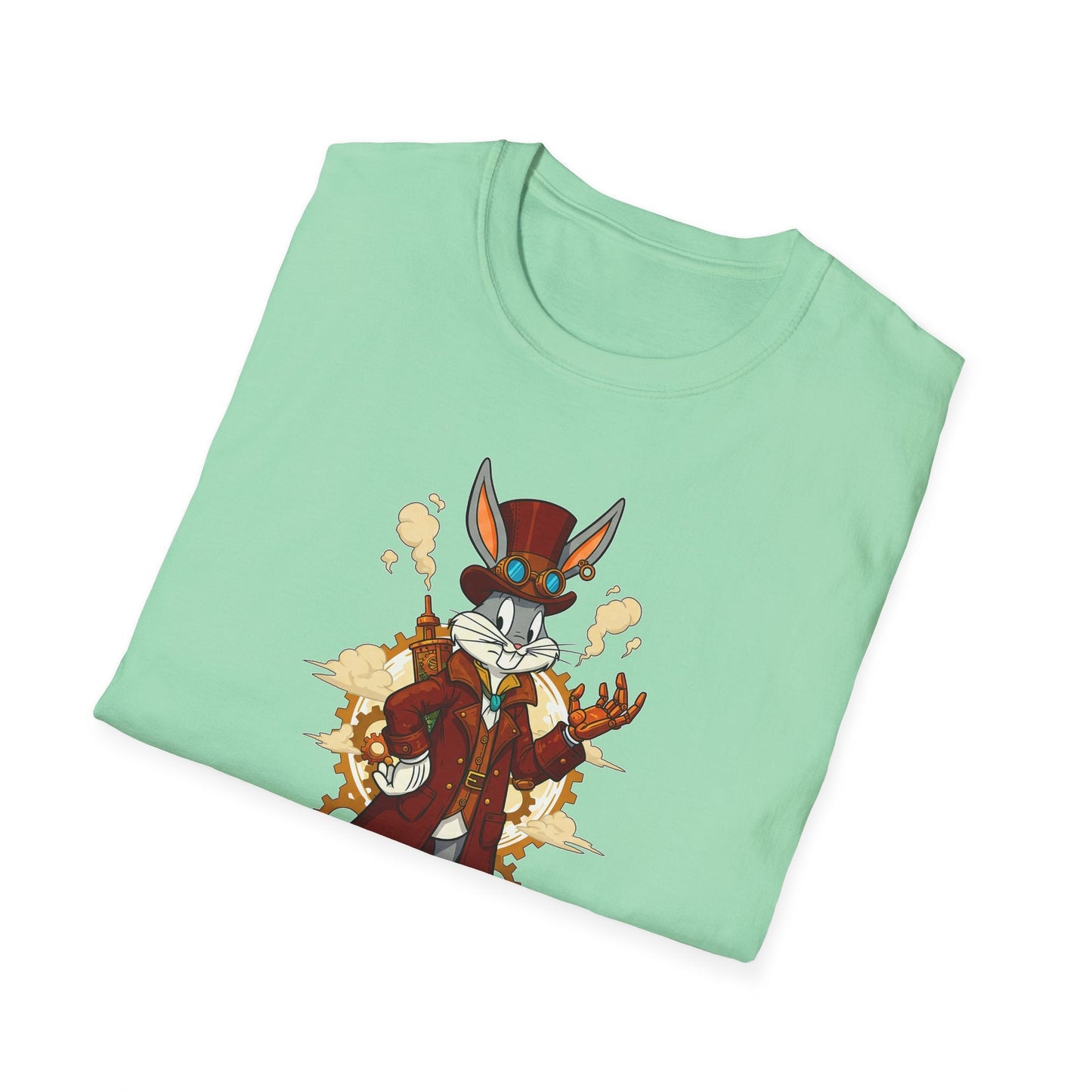Cartoon Bunny Graphic Unisex Cotton Animal Animation Artwork Design Tee 36