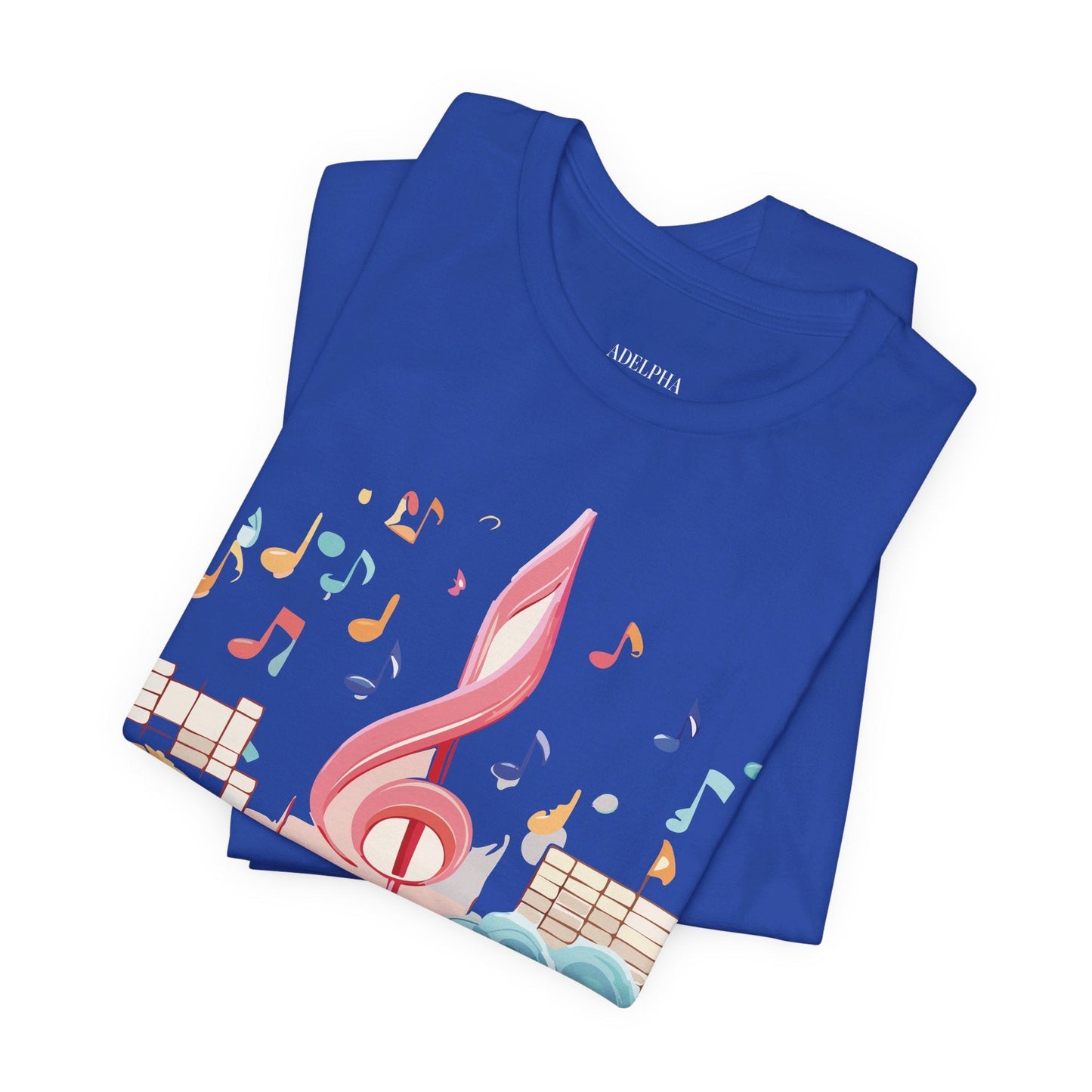Adelpha Music Graphic T Shirt Unisex Short Sleeve Tee Vintage Inspired Art Design Premium