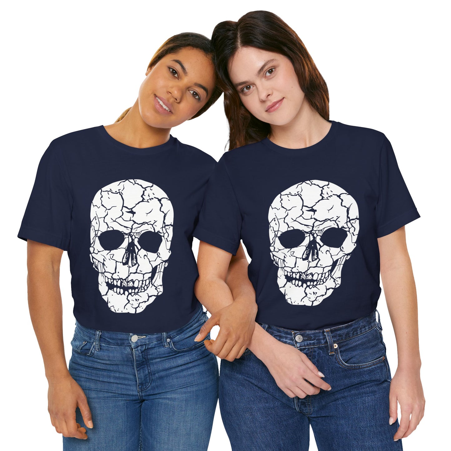 Unisex Cotton Tee Shirt with Skull