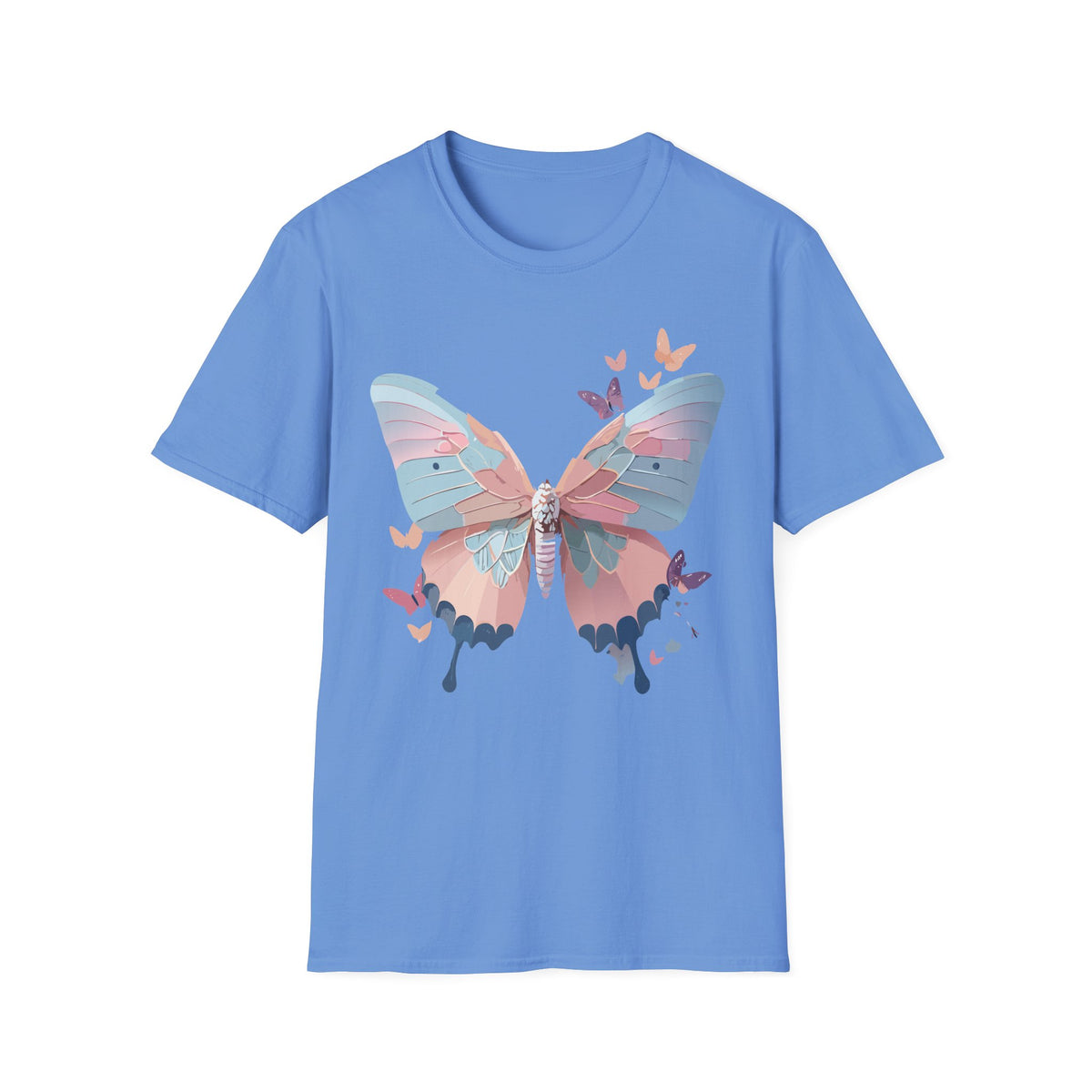 Watercolor Butterfly T-Shirt – Colorful Nature-Inspired Gift Graphic Tee Unisex 100 Cotton Gildan T-Shirt