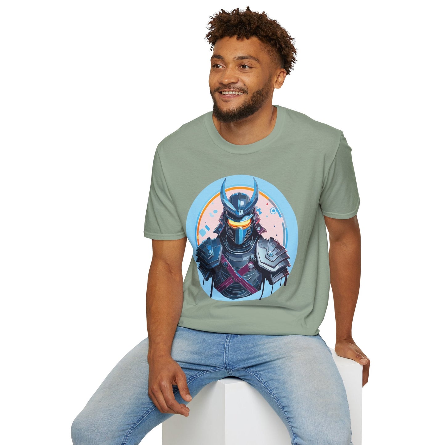 Samurai T Shirt Unisex Softstyle 64000 Tee Lightweight Comfortable 100 Percent Ring Spun Cotton