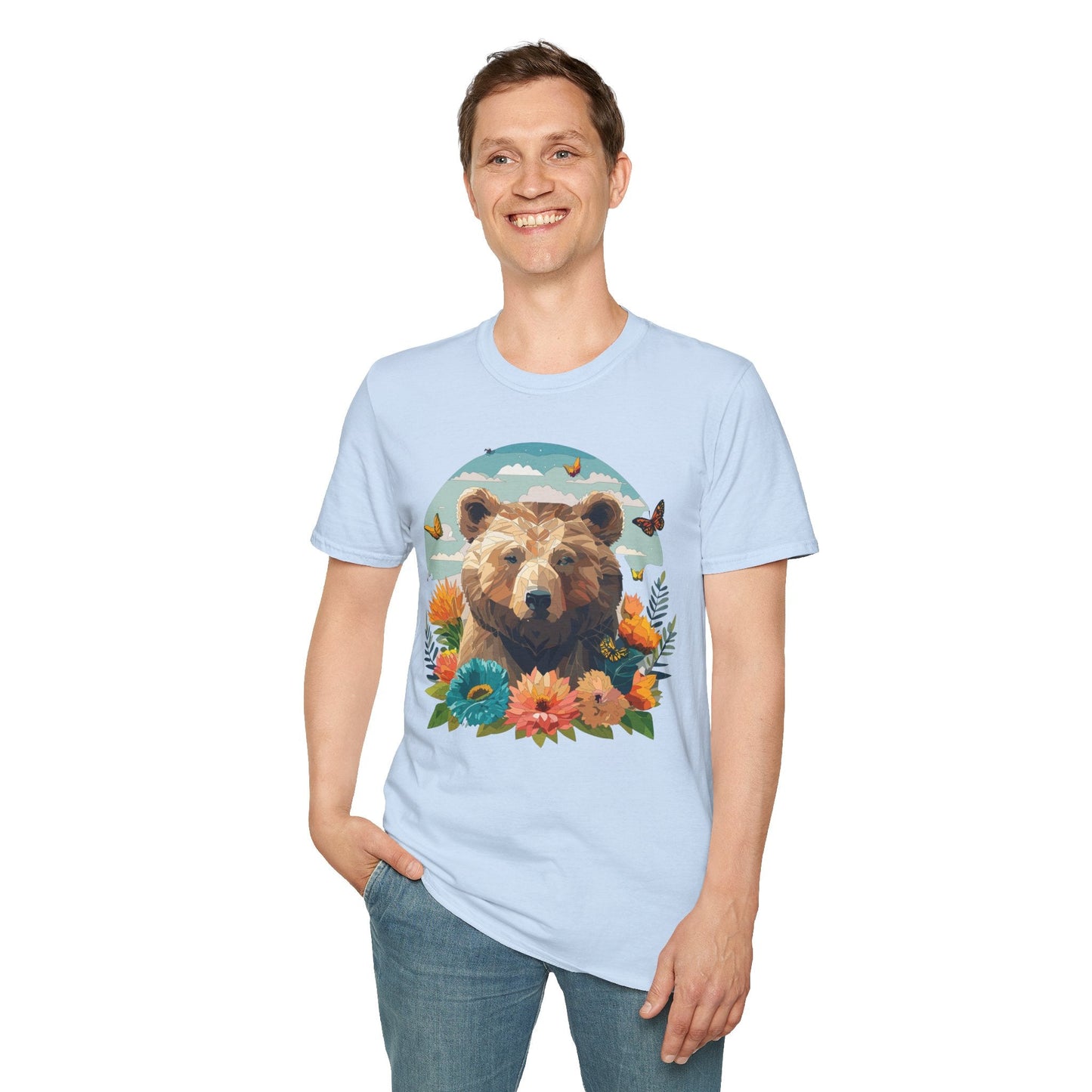 Bear T Shirt Unisex Teddy Bear Tee Softstyle 64000 One Hundred Percent Ring Spun Cotton Short Sleeve