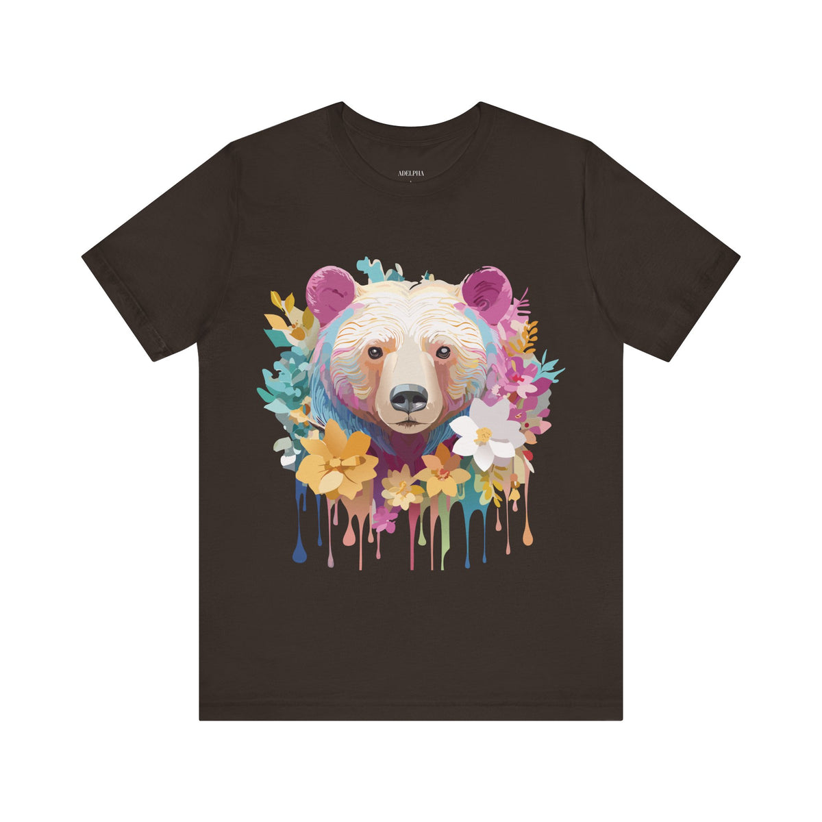 Bear Graphic Design Tee Bella+Canvas Unisex 100 Cotton Tee Shirt a114