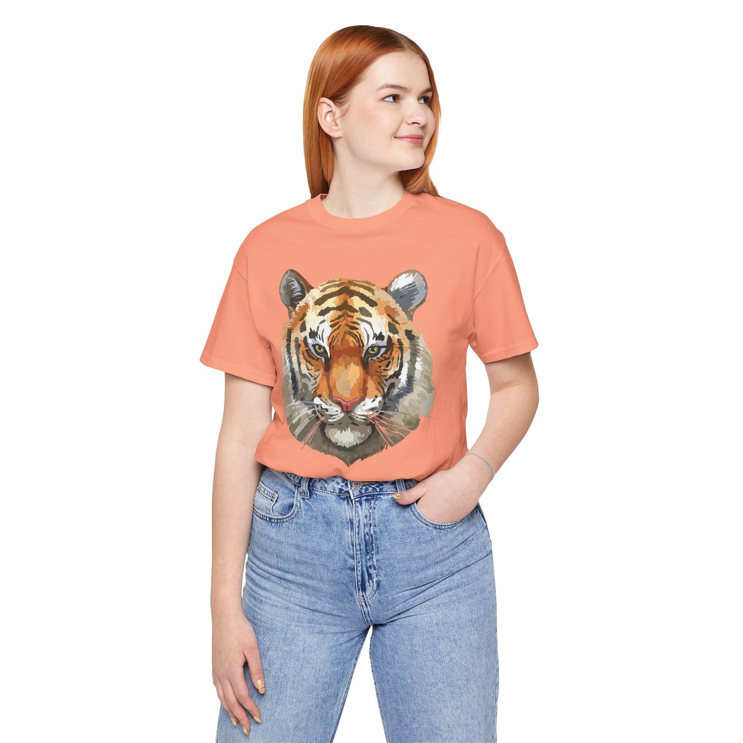 Unisex Tiger Tee, Animal Shirt, Tee Shirt with Tiger, Safari T-Shirt, Animal Tees, Big Cat Shirt, Safari T-Shirt 4