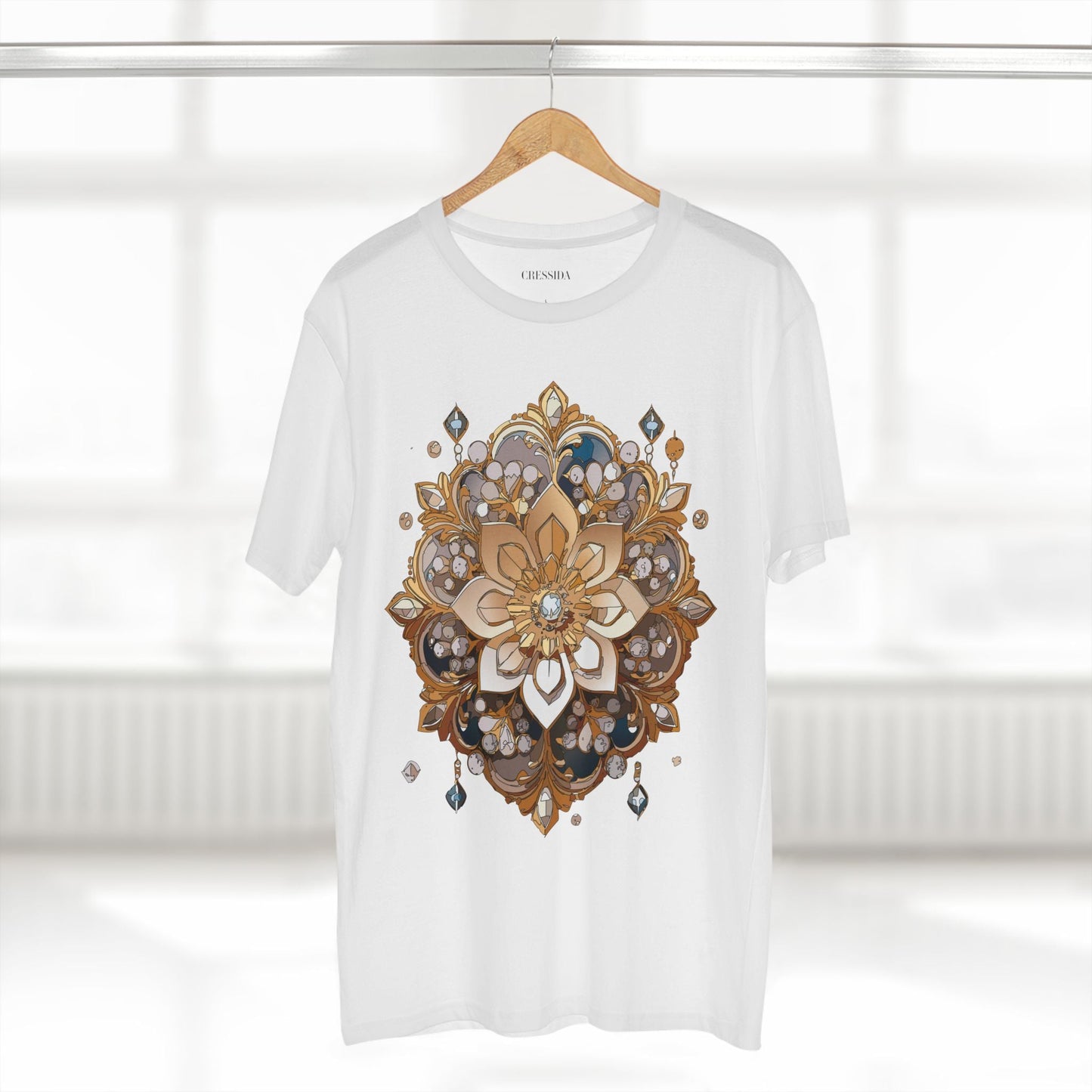 Floral Graphic T-Shirt Unisex 100 Cotton Art Design with Antique Flowers Tee 22