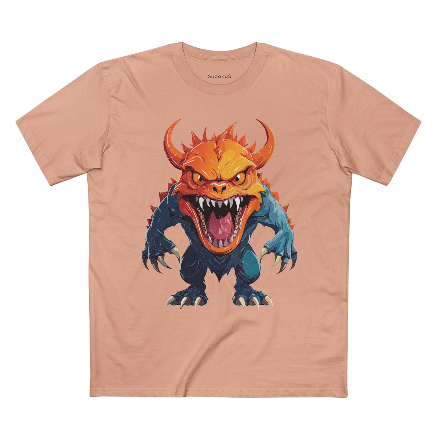 Cartoon Monsters Graphic Unisex 100 Cotton Staple Tee 27