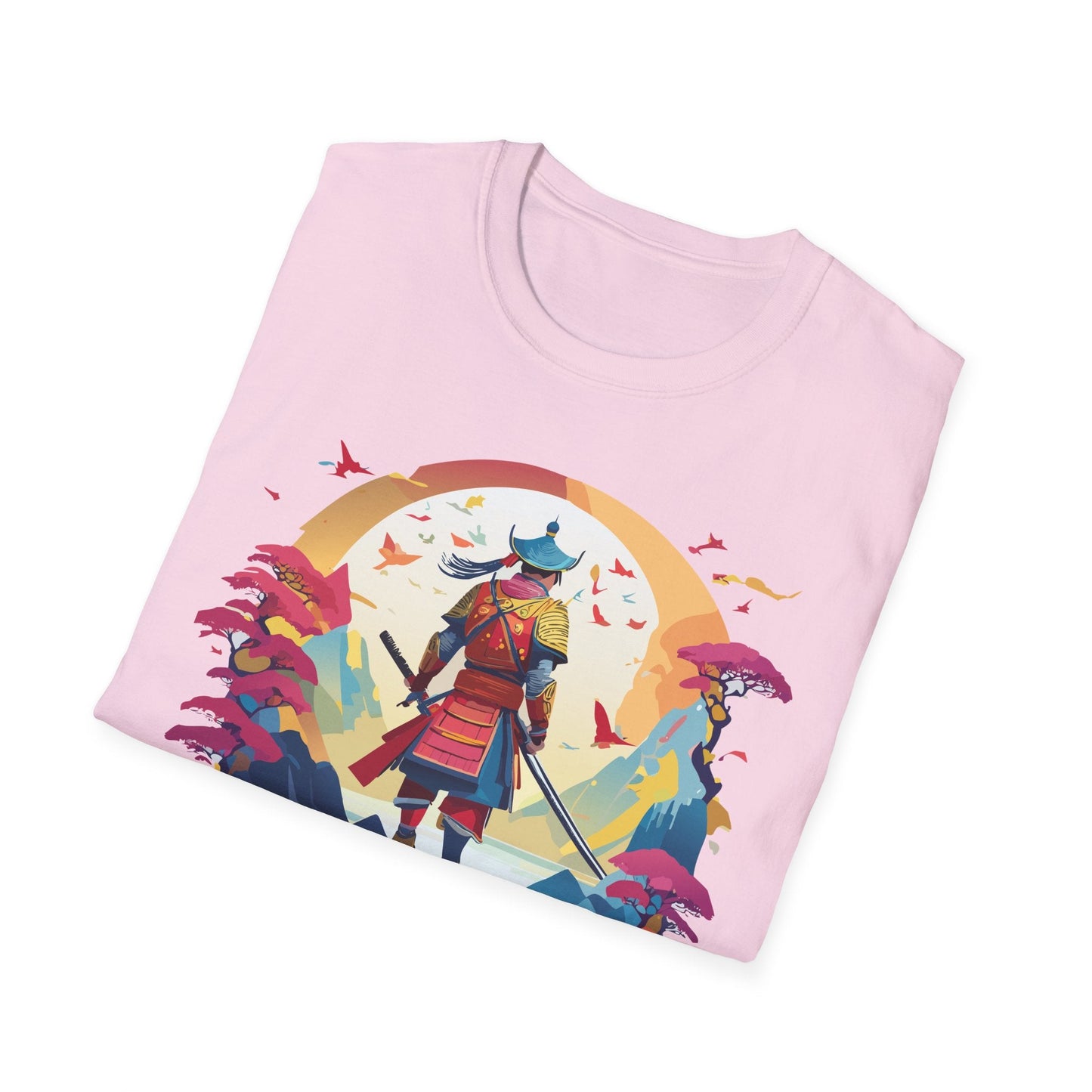Samurai Shirt Unisex Tee Made With 100 Percent Ring Spun Cotton Soft Durable Comfort Gildan 64000