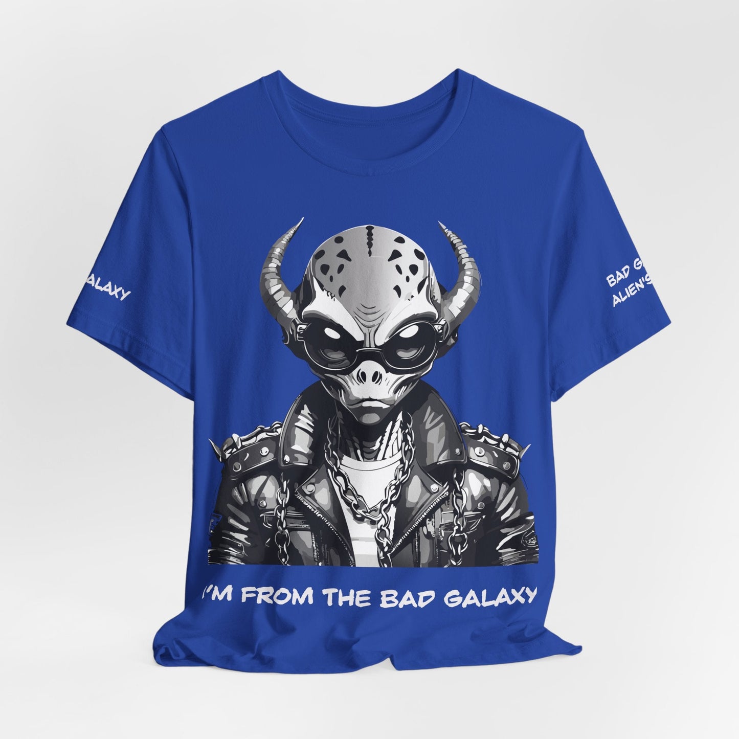 Alien Tee Shirt From Bad Galaxy 100 Percent Cotton Eco Friendly Ink Printed In USA