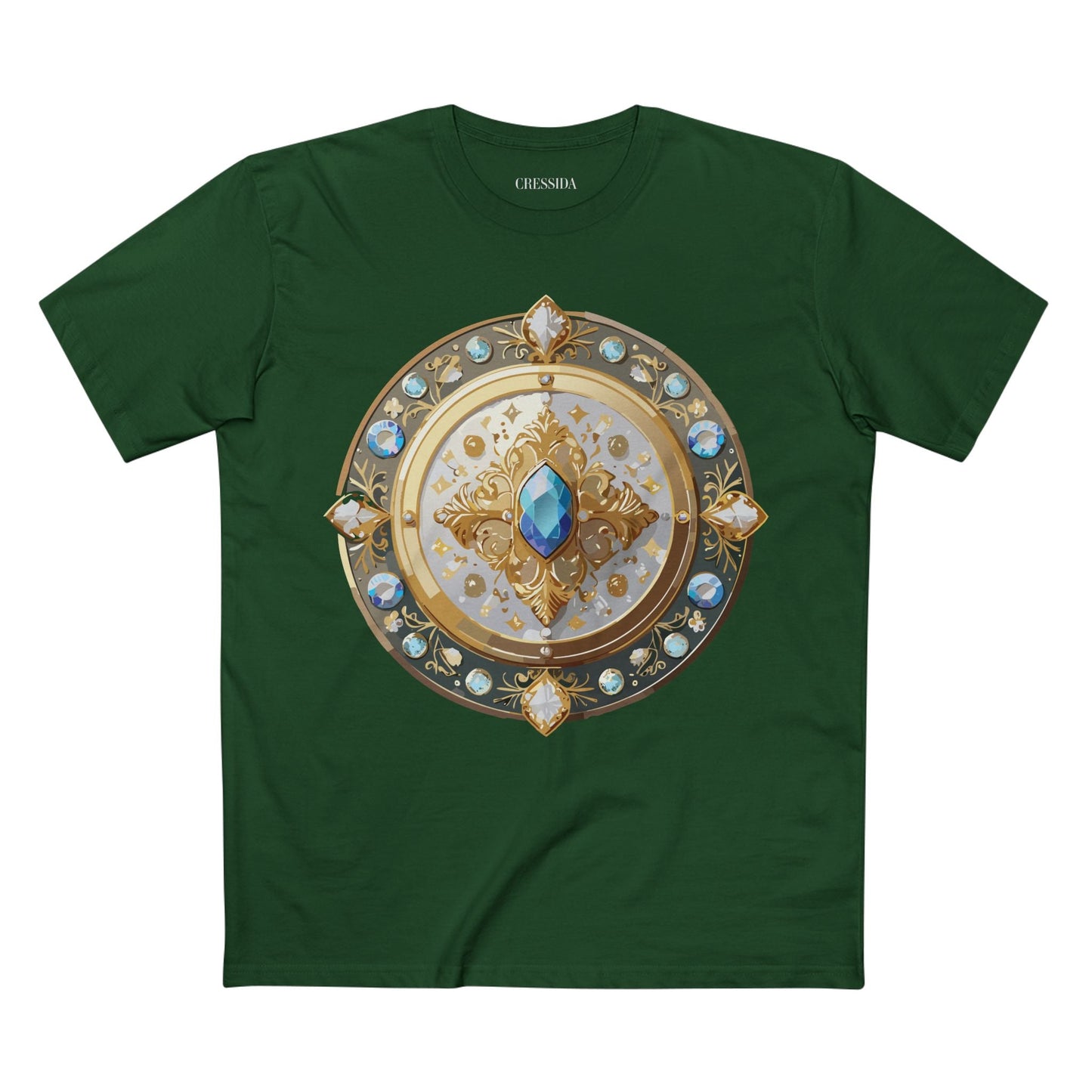 Medallion Graphic T-Shirt Unisex 100 Cotton With Gold Art Design Medal Tee 18