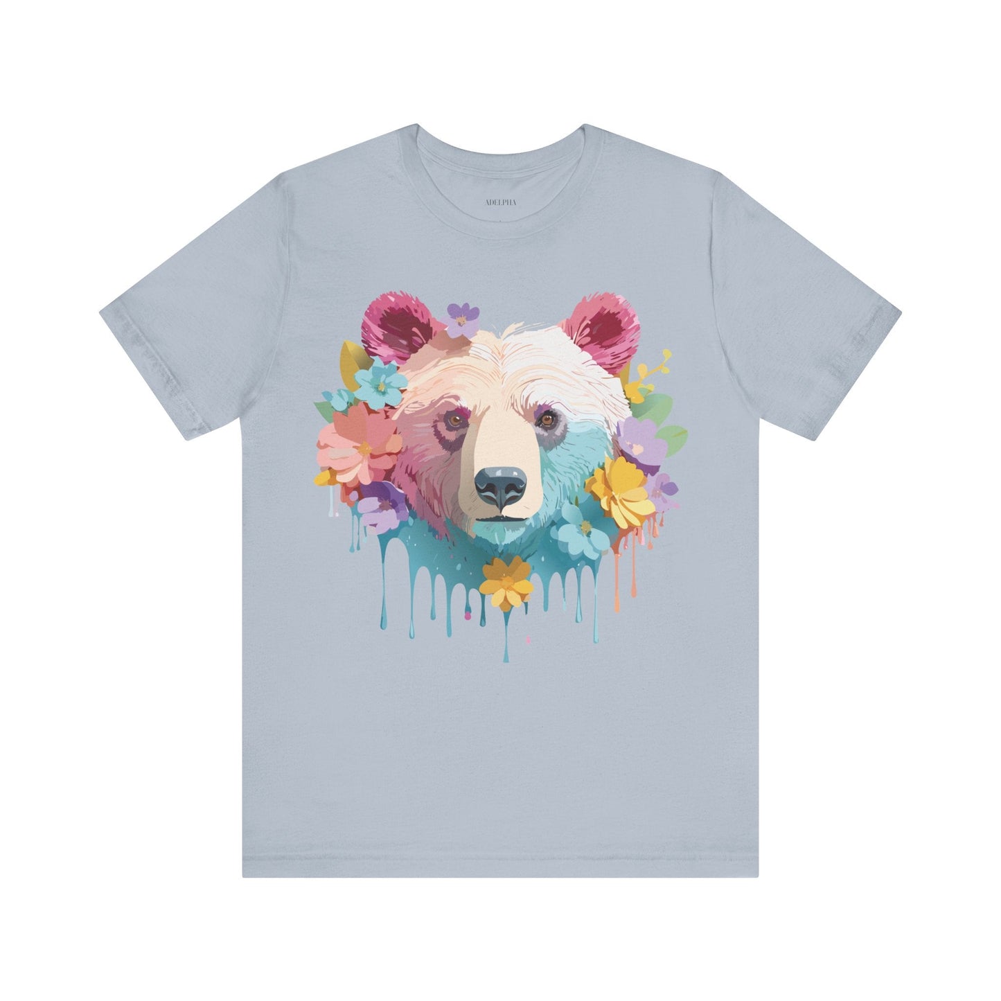 Bear Graphic Tee By Adelpha Unisex Short Sleeve Shirt Vintage Inspired Artwork