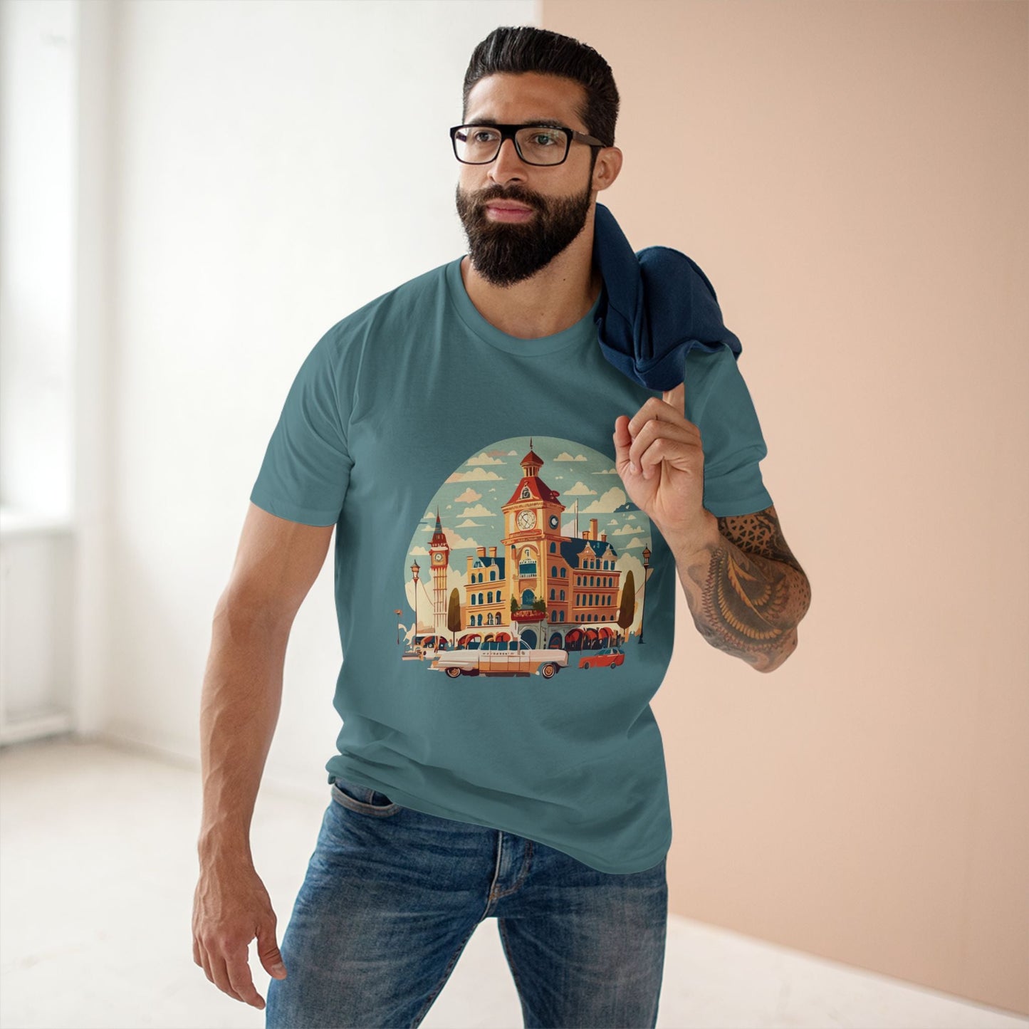 Retro Car Shirts Vintage Car Shirts RC3 Unisex Premium Cotton Tee with Original Car Artwork