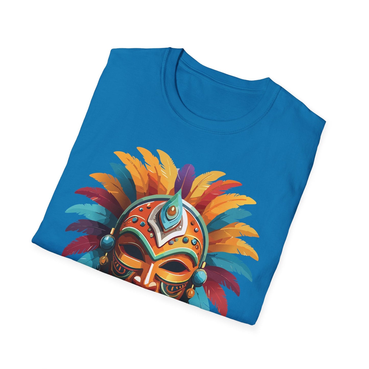 Mask Graphic Unisex Cotton Masquerade Design Artwork Tee 4
