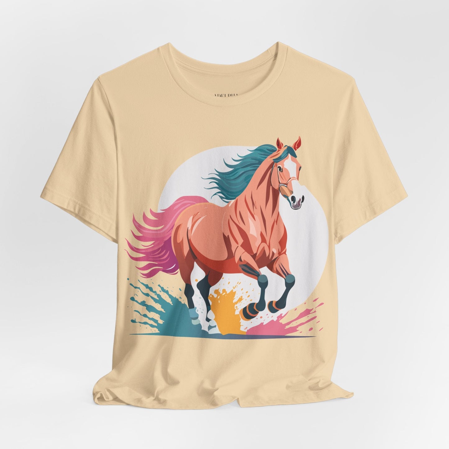 Horse Graphic Unisex 100 Cotton Vintage Animal Art T-Shirt 19