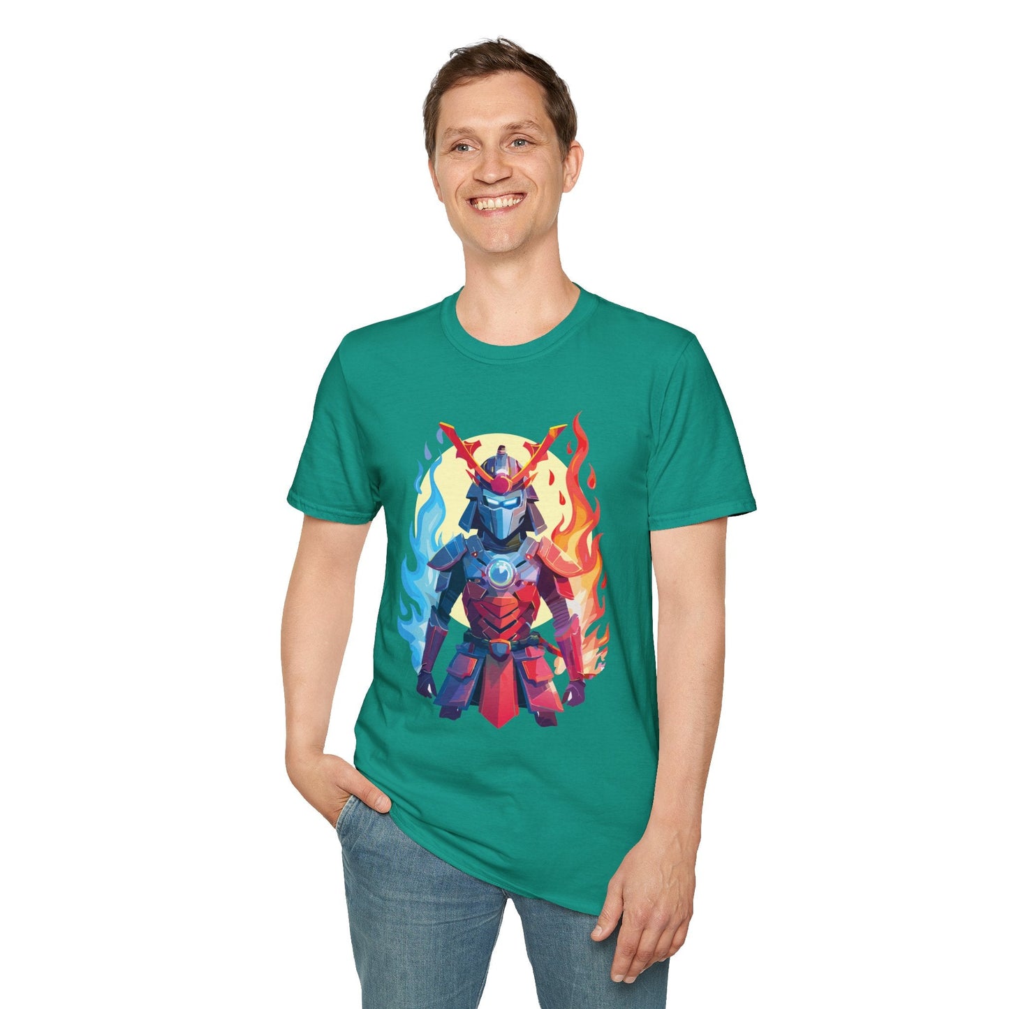 Samurai Shirt Unisex T Shirt Softstyle Ring Spun Cotton Gildan 64000 100 Percent Cotton Tee