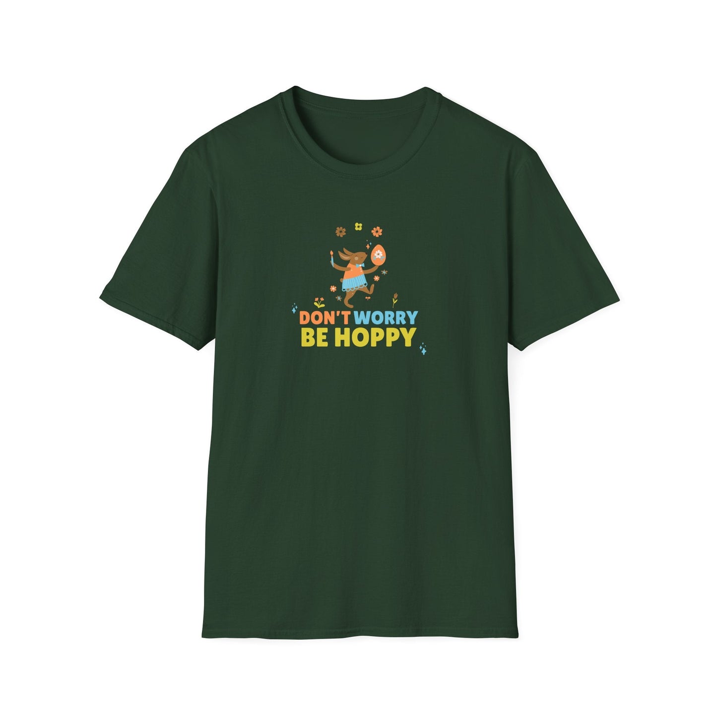 Easter Day T Shirt With Signature Art Design Unisex Softstyle Tee 64000 By Gildan