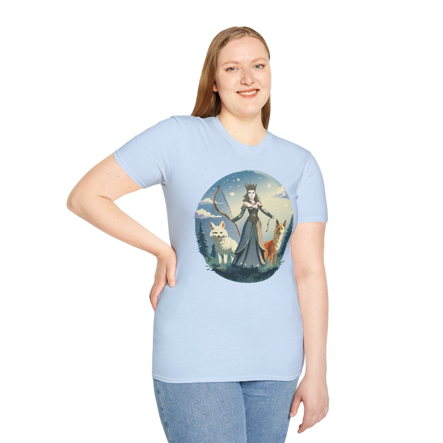 Women Graphic T Shirt Art Design Tee Unisex Softstyle Cotton Gildan 64000 Premium Comfort