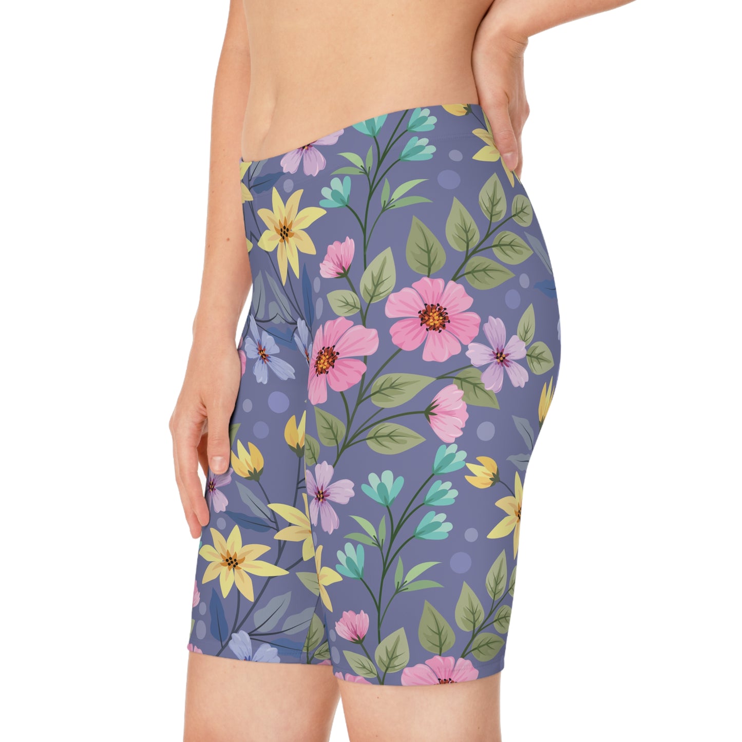 Bike Shorts with Floral prints