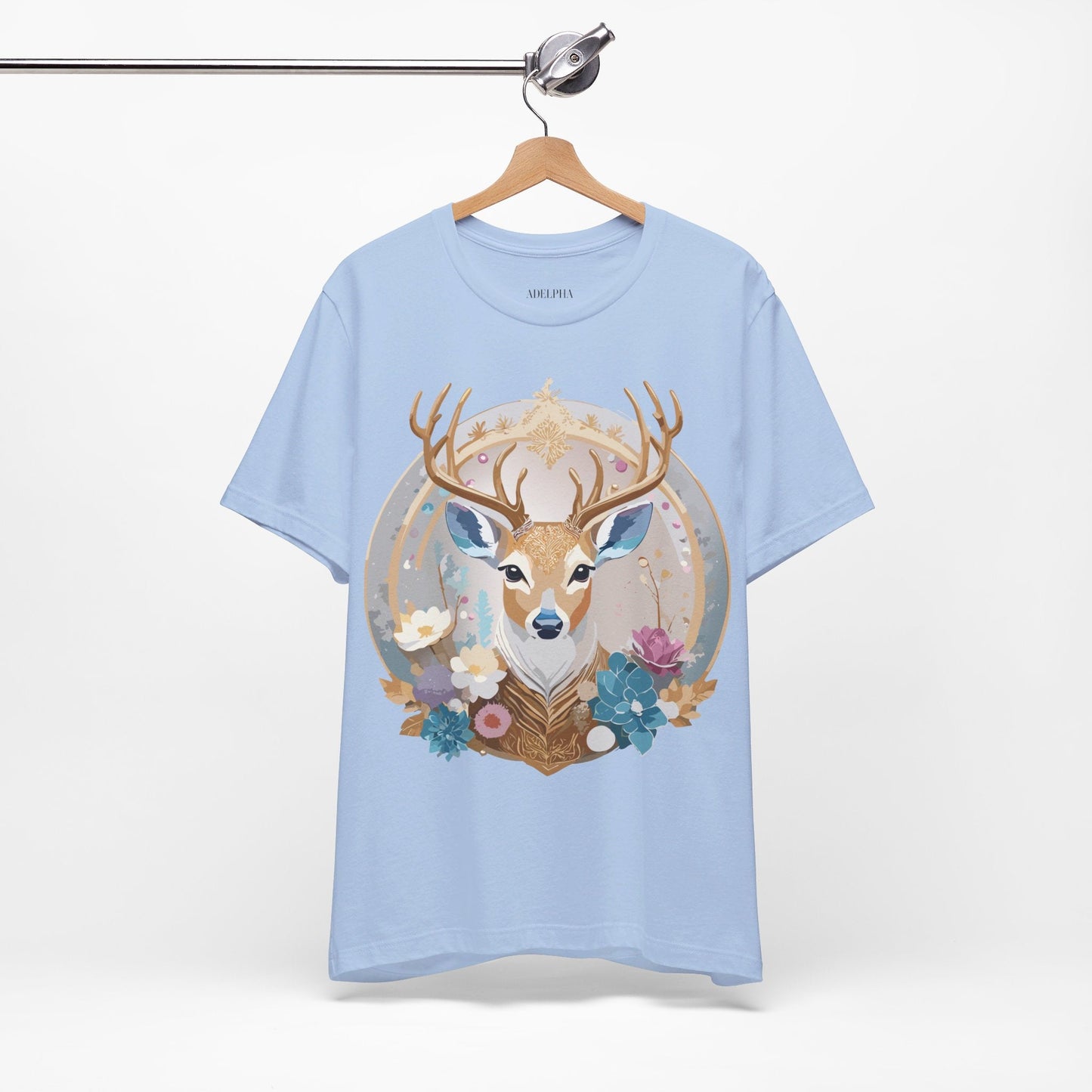 Medallion Graphic Unisex 100 Cotton Vintage Animal Medal Artwork Tee 72