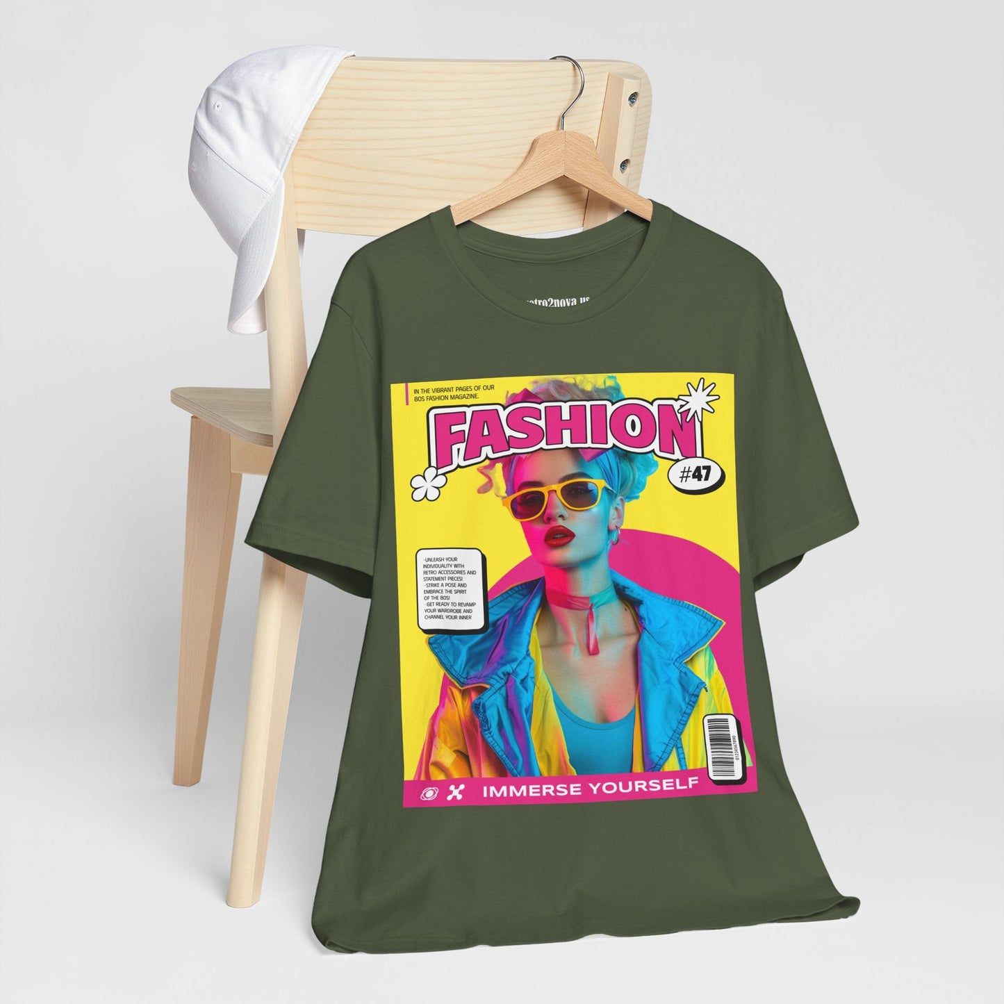 Magazine Cover Shirt Unisex Jersey Short Sleeve Tee Lightweight Breathable Fabric