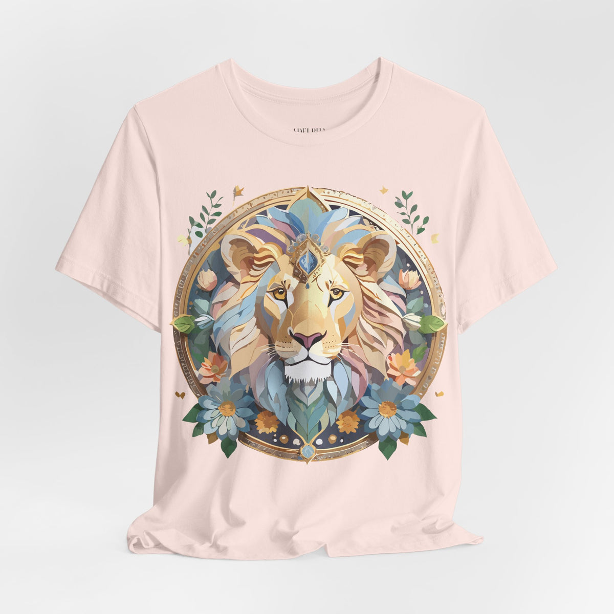 Medallion Graphic Unisex Cotton Bella+Canvas Tee with Art Design d34