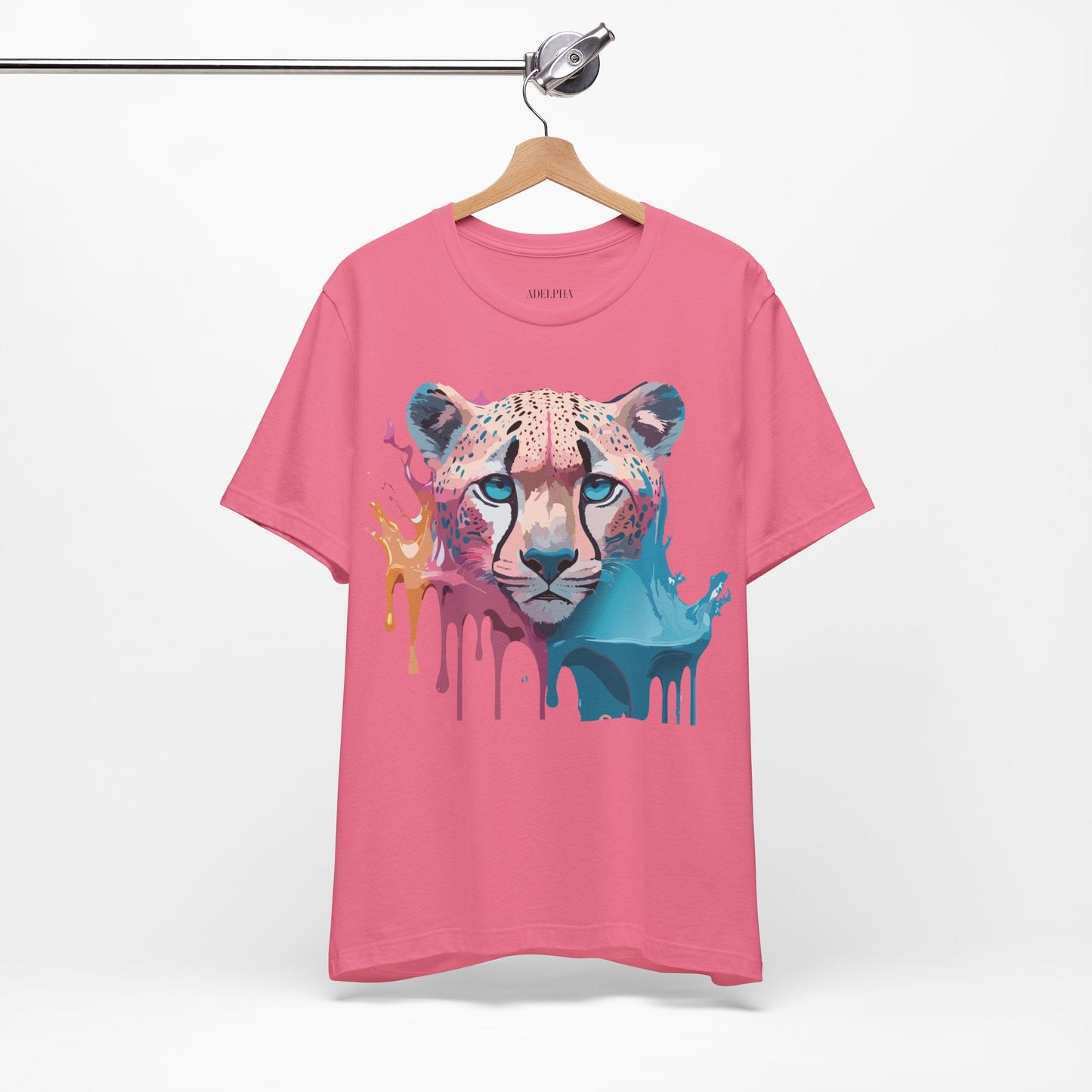 Cheetah Graphic Tee Unisex Jersey Short Sleeve Vintage Inspired Artwork Adelpha