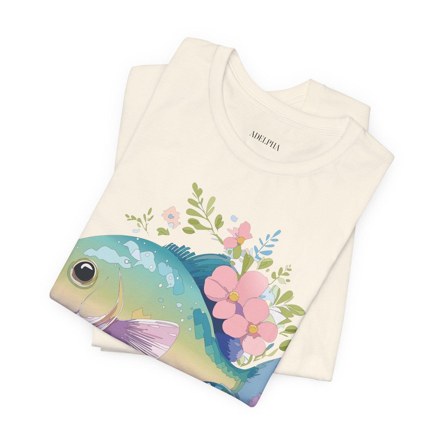 Fish Graphic Unisex 100 Cotton Vintage Artwork Tee 1