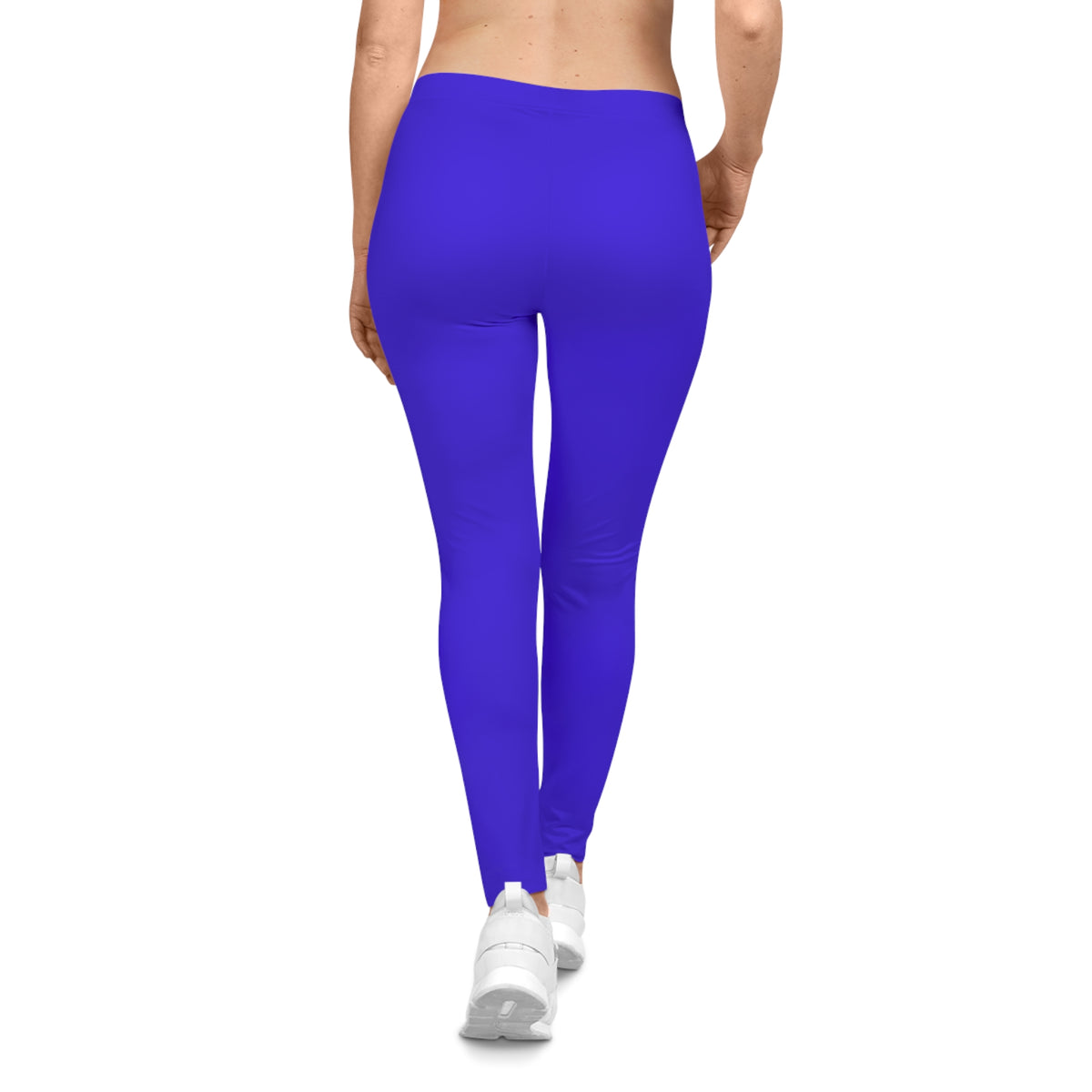 Ultrasonic Blue Color Women's Poly-Span Casual Leggings XS-2XL