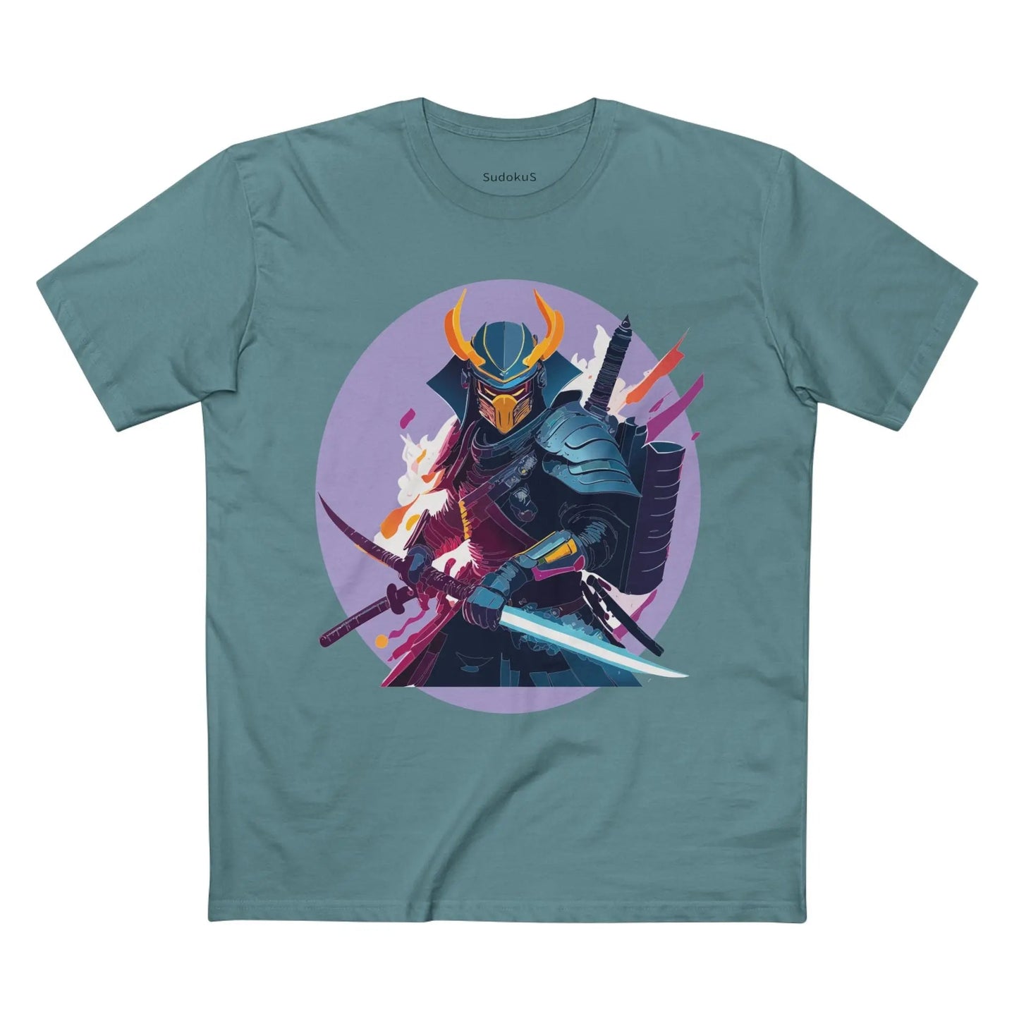 Samurai Graphic Unisex 100 Cotton Staple Tee 8