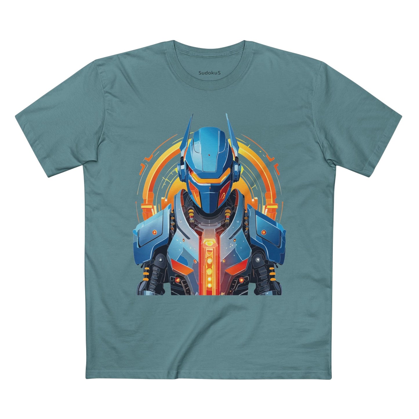 Cyborg Robot Graphic Unisex 100 Cotton Staple Tee 9