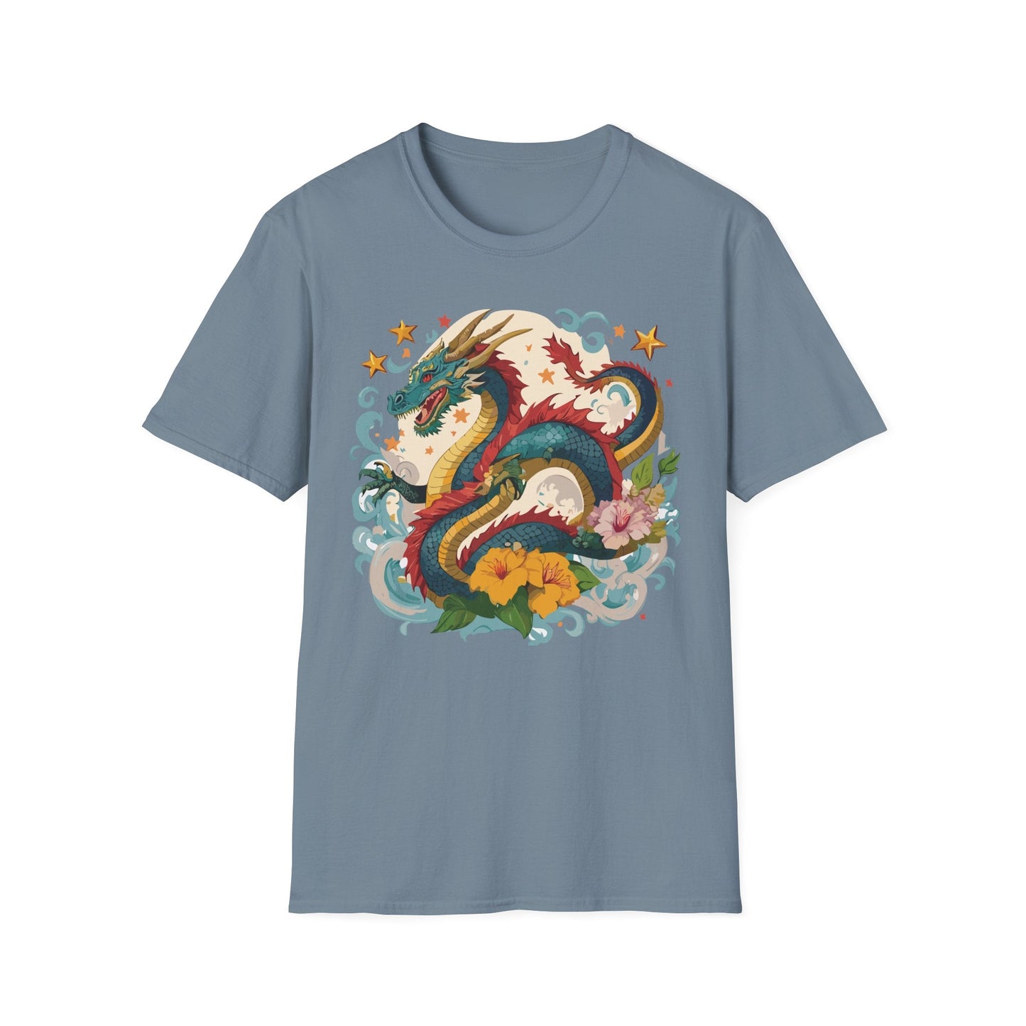 Dragon Graphic Unisex 100 Cotton Tee with Animal Artwork Design 21