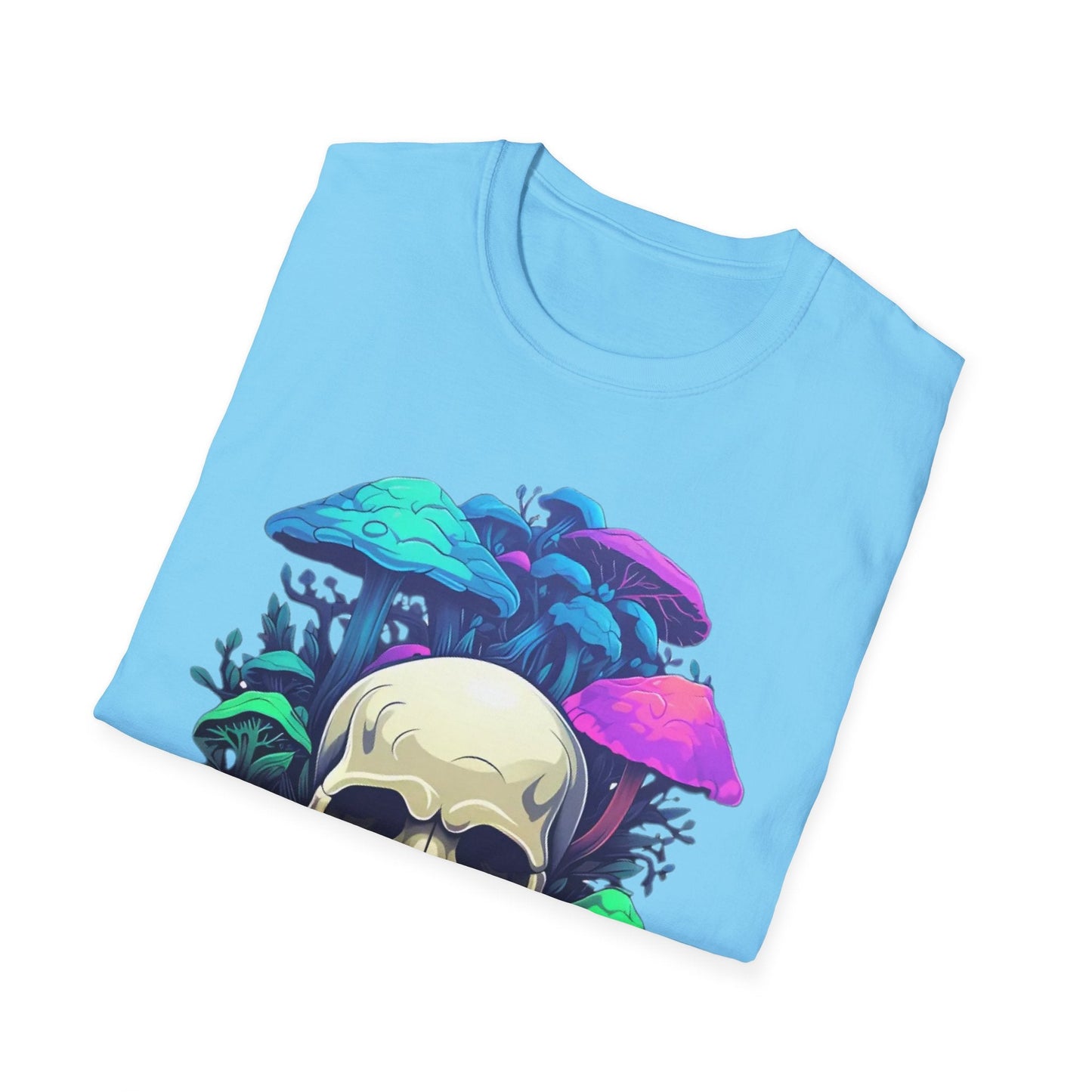 Unisex Skull Tee Shirt Short Sleeve Skeleton Design Gildan Softstyle Cotton Tee Shirt