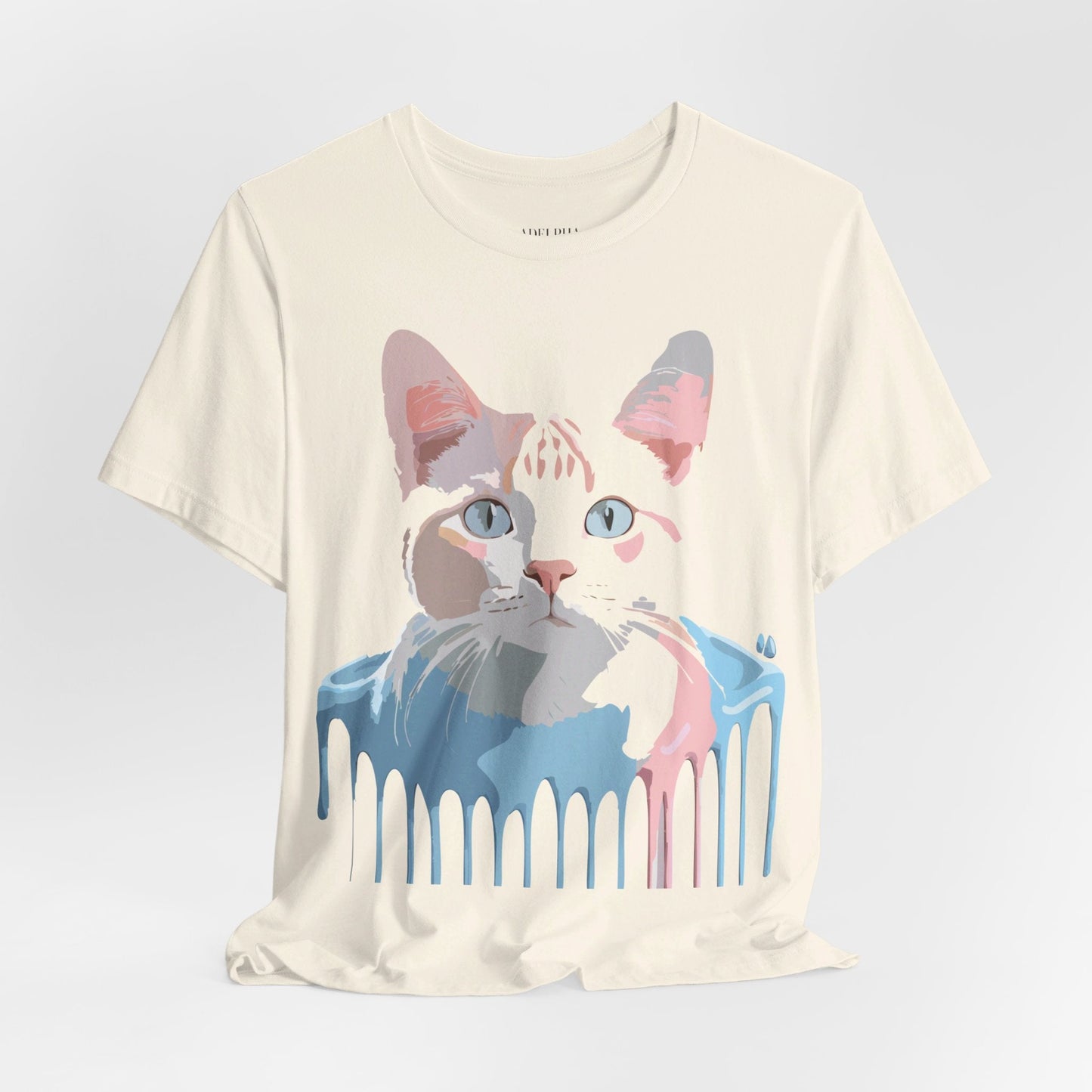 Adelpha Cat Graphic T Shirt Unisex Short Sleeve Vintage Artwork Tee