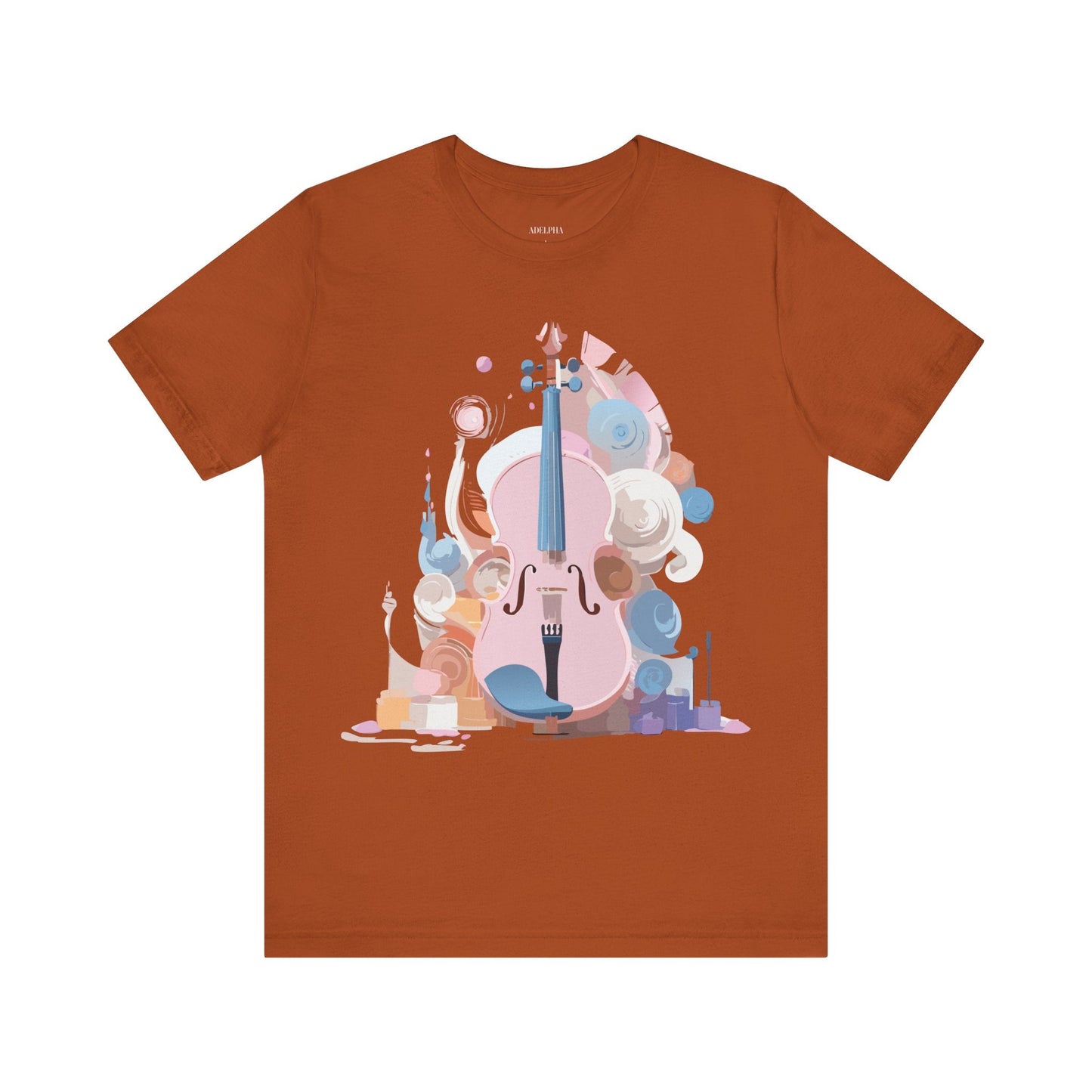 Music T Shirt Unisex Graphic Tee Vintage Inspired Artwork By Adelpha Short Sleeve
