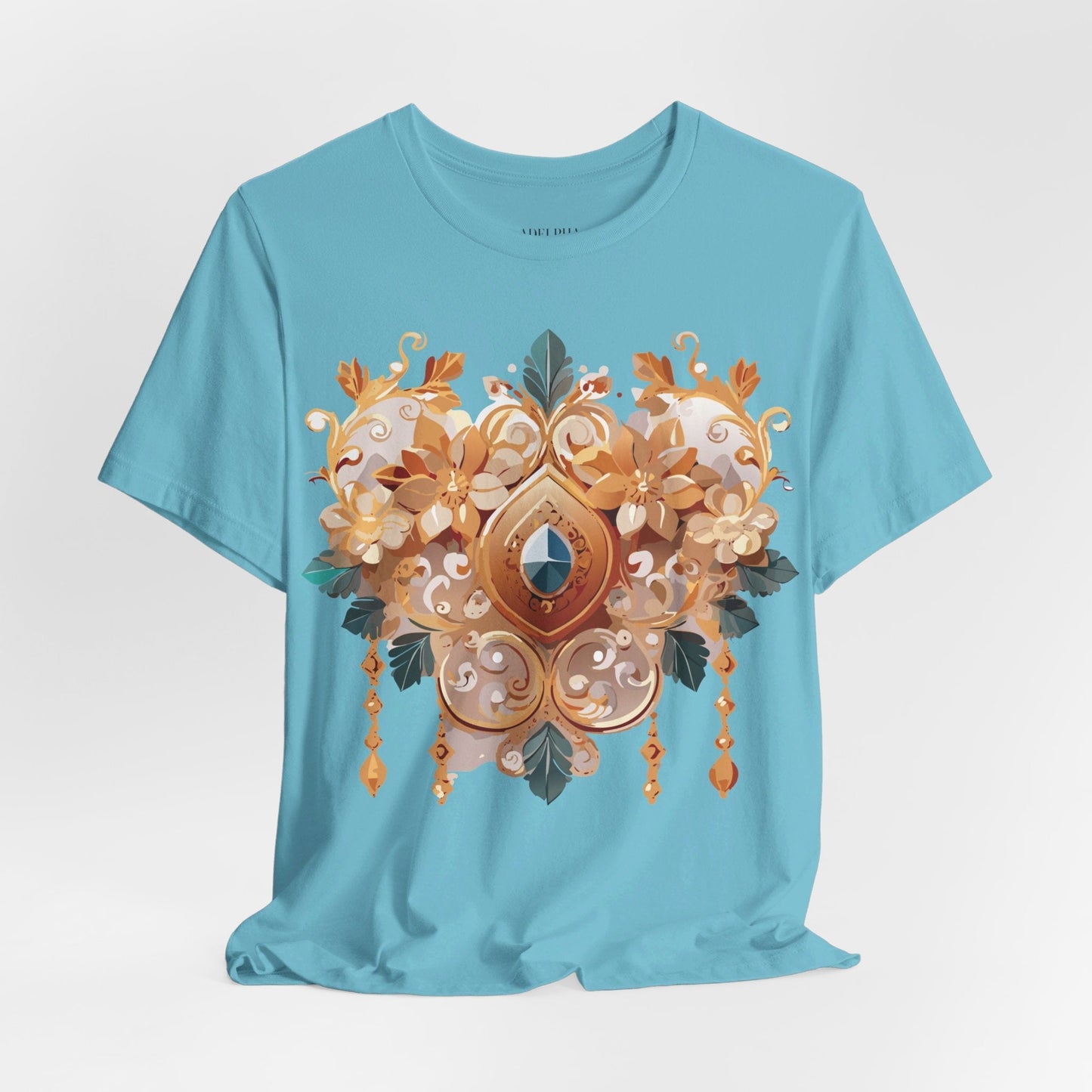 Jewelry Graphic Unisex 100 Cotton Vintage Treasure Art T-Shirt 34
