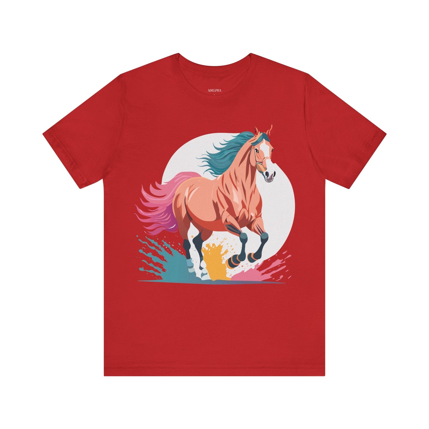 Horse Graphic T Shirt Unisex Adelpha Vintage Inspired Art Design Tee For Everyday Wear