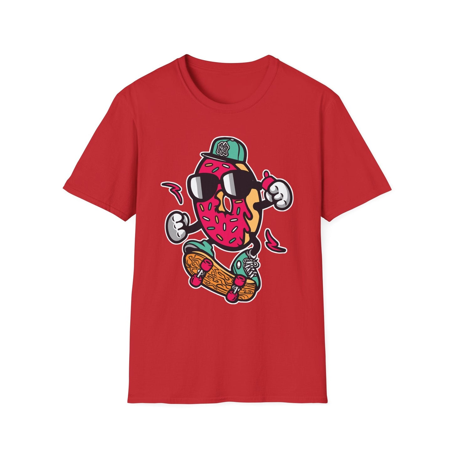 Cartoon T Shirt Animation Tee Funny Art Graphic Shirt Unisex Gildan Softstyle 64000