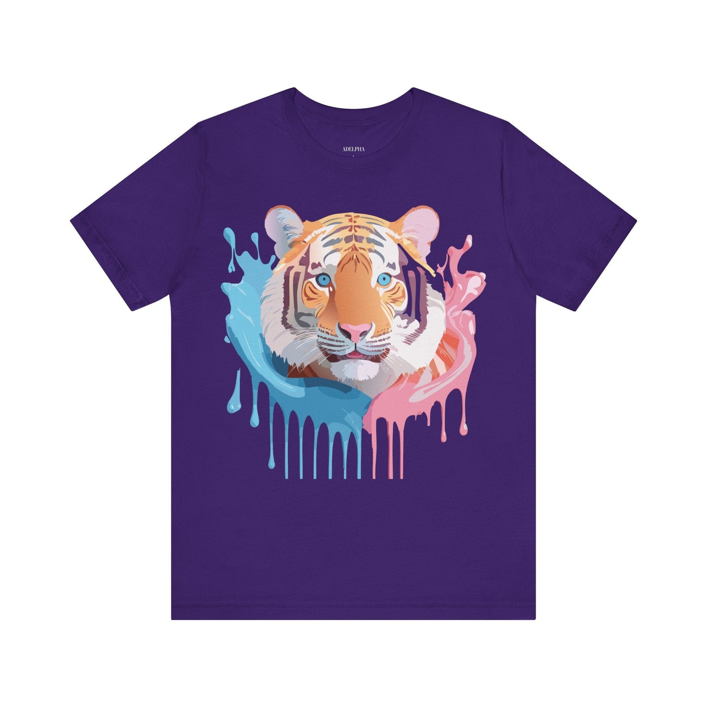 Adelpha Tiger Graphic Tee Premium Unisex Jersey Short Sleeve With Vintage Artwork