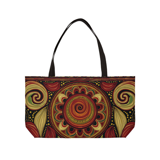 Ornament Print Big Bag High-Quality 100% Spun Poly 24x13 Canvas Art Bag OR-61