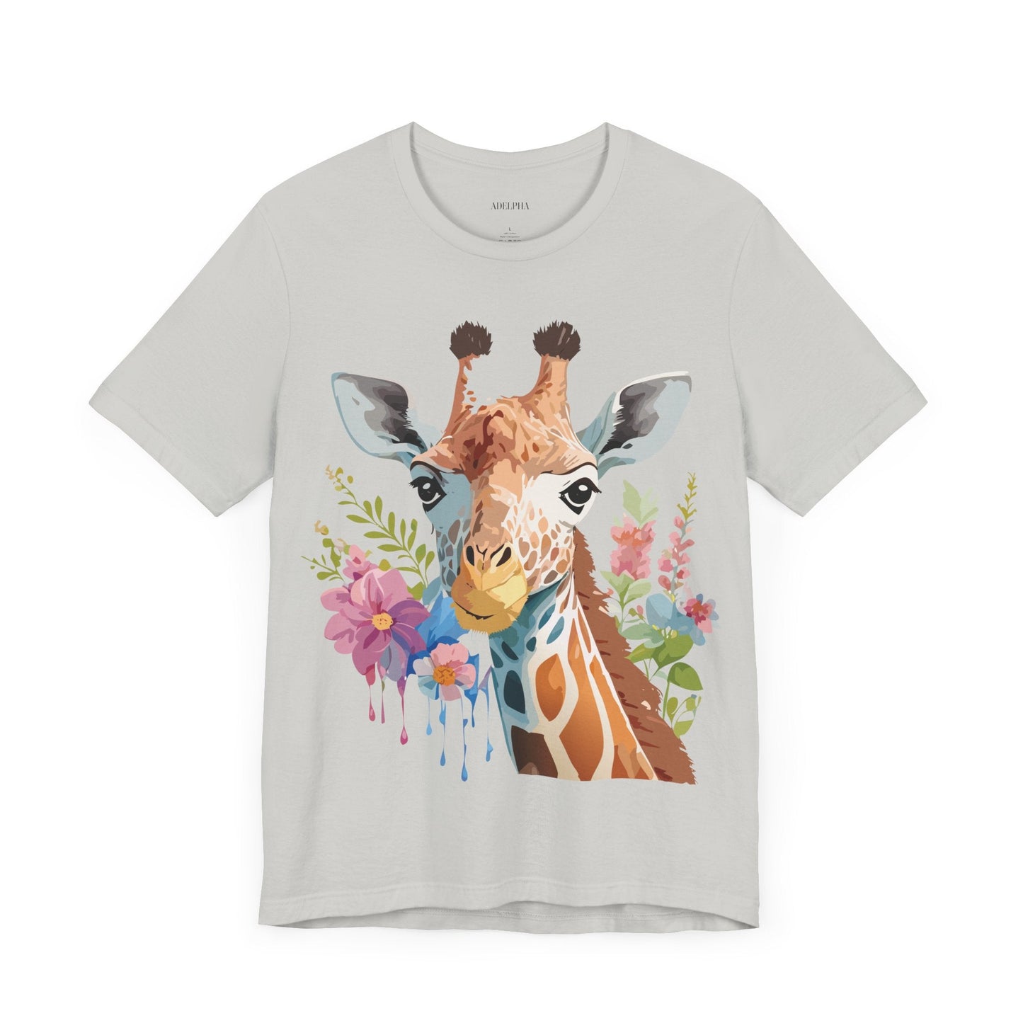 Giraffe Graphic Tee Unisex Jersey Short Sleeve Art Design From Adelpha Premium Casual Wear