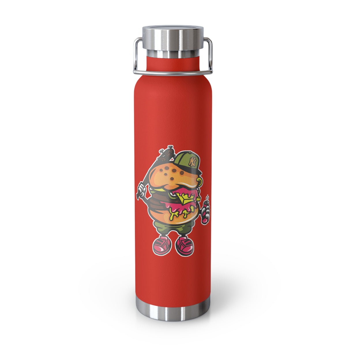 22oz Copper Insulated Water Bottle with Cartoon Design - CV10