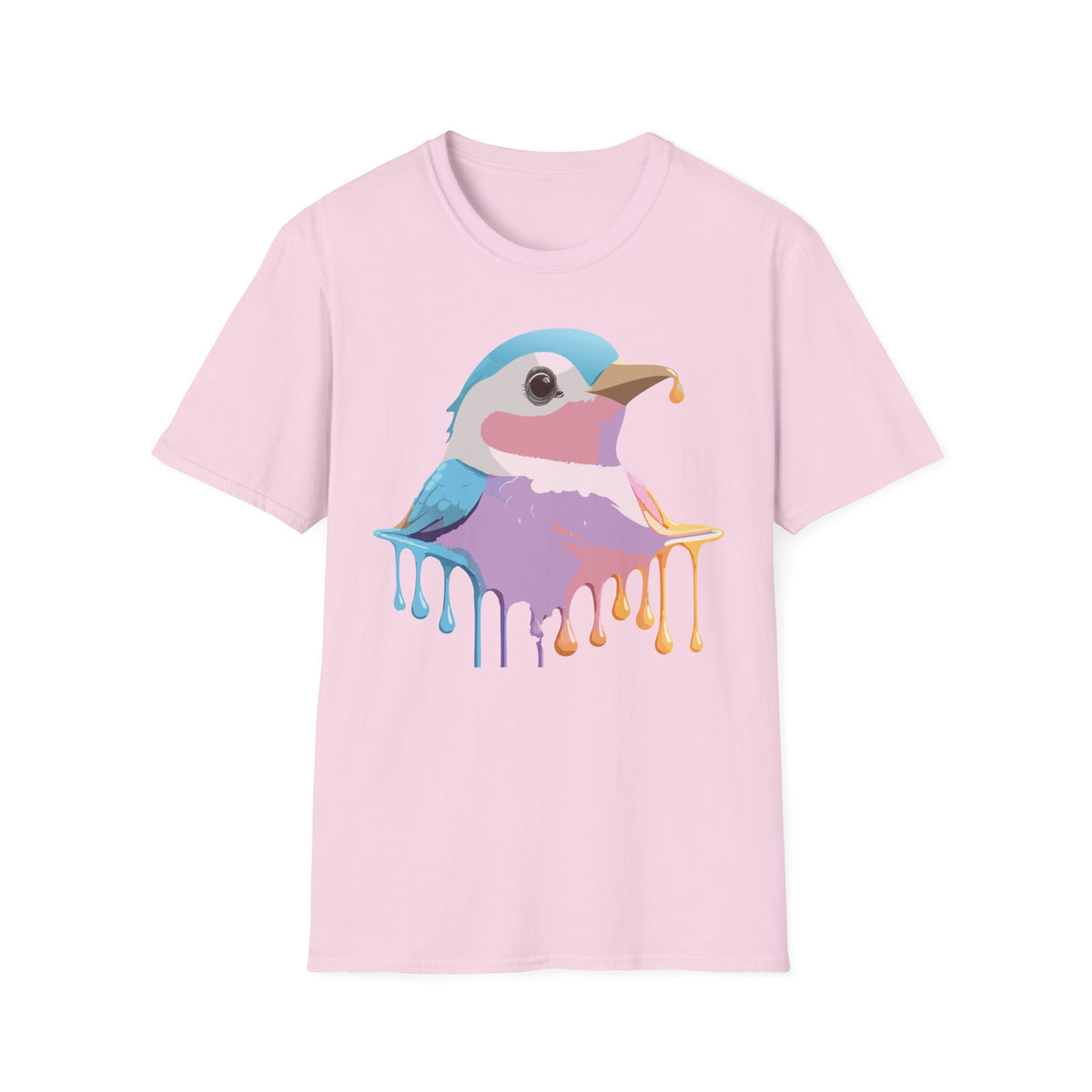 Colorful Dripping Kookaburra T-Shirt | Watercolor Bird Illustration