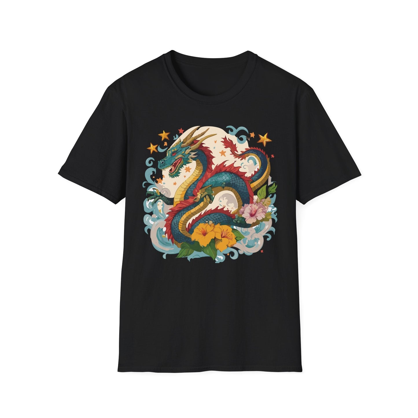 Dragon Graphic Unisex 100 Cotton Tee with Animal Artwork Design 21