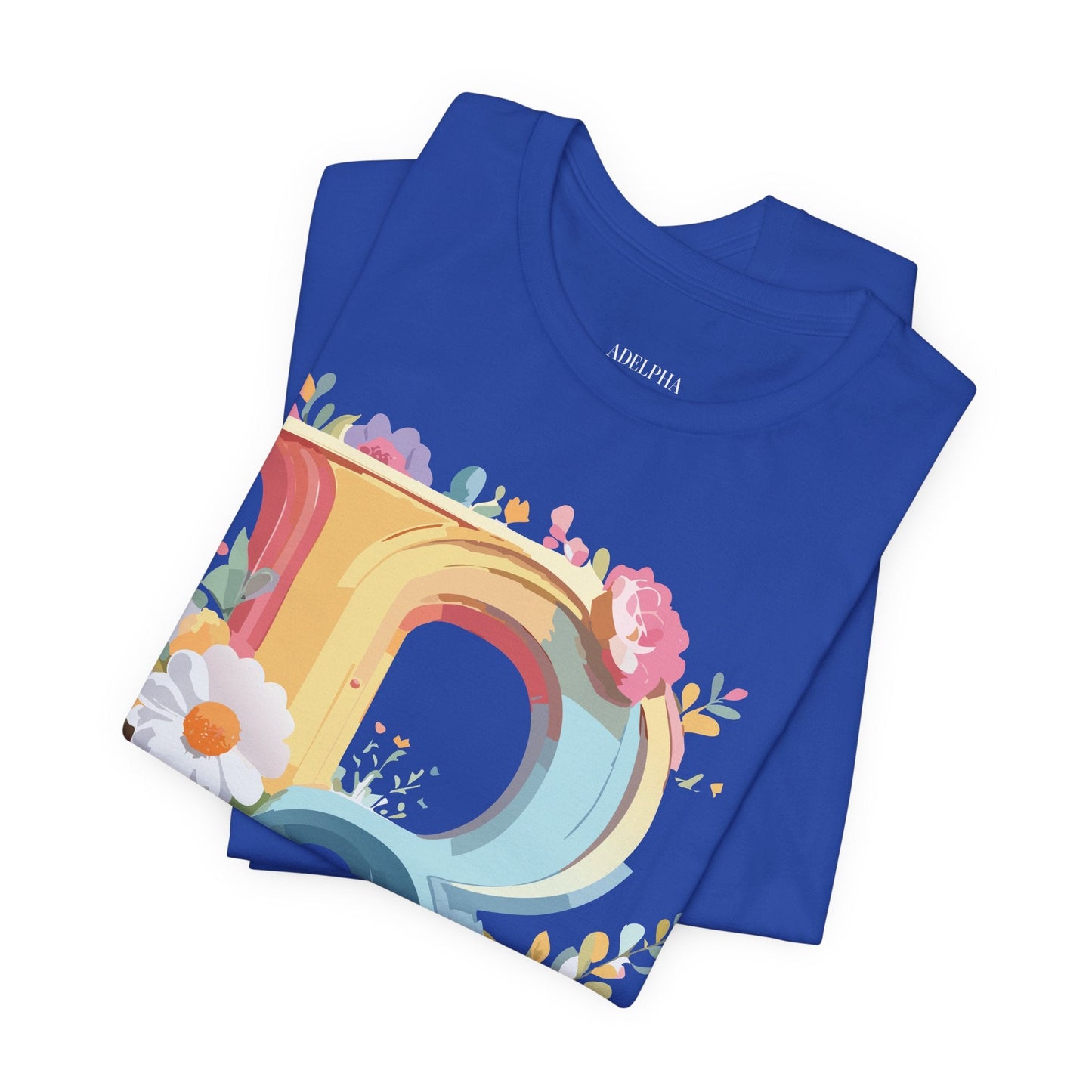 Letter R Shirt Unisex Jersey Short Sleeve Graphic Tee Vintage Inspired Art Design Adelpha