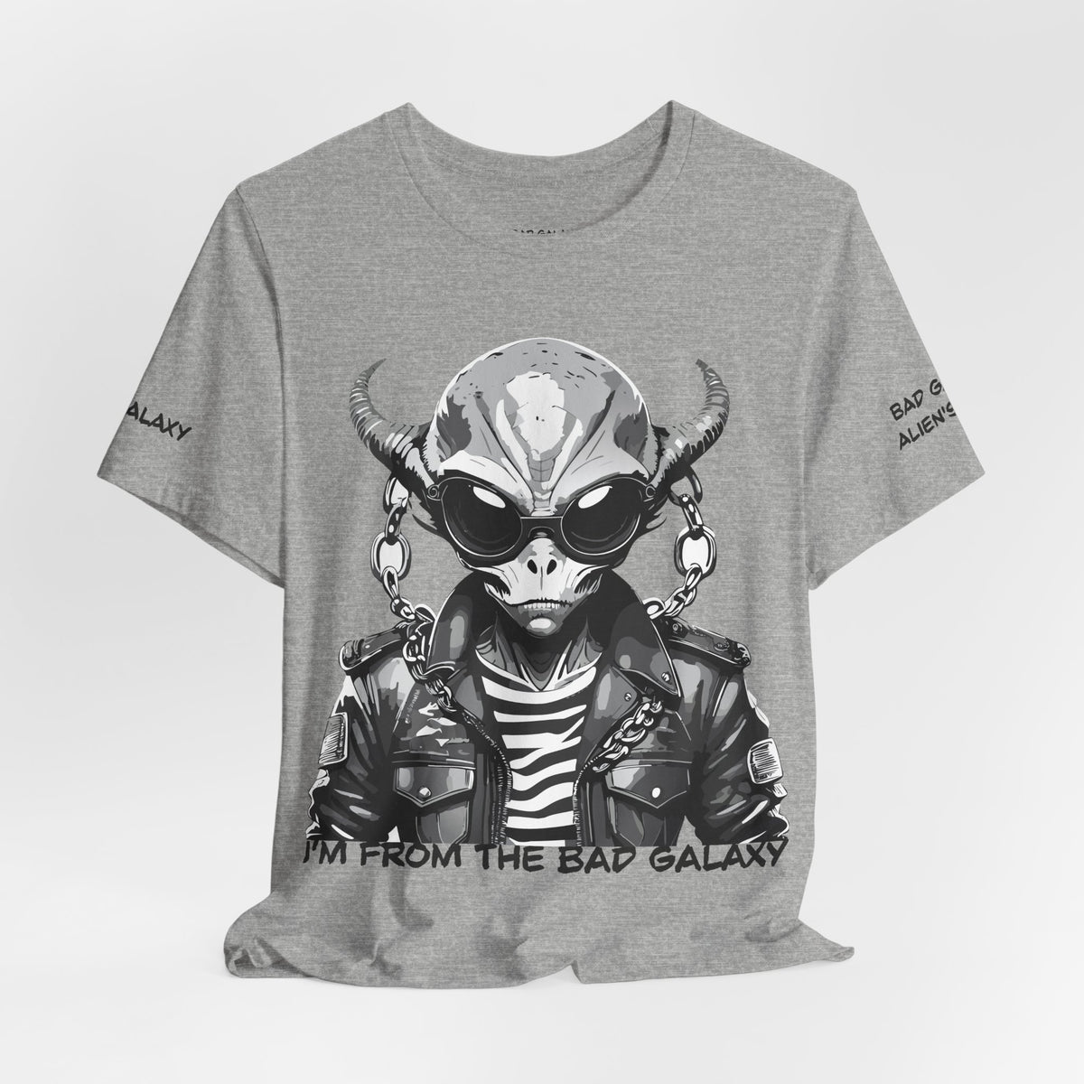 Alien Graphic Unisex Cotton Bella+Canvas Tee with Art Design b74