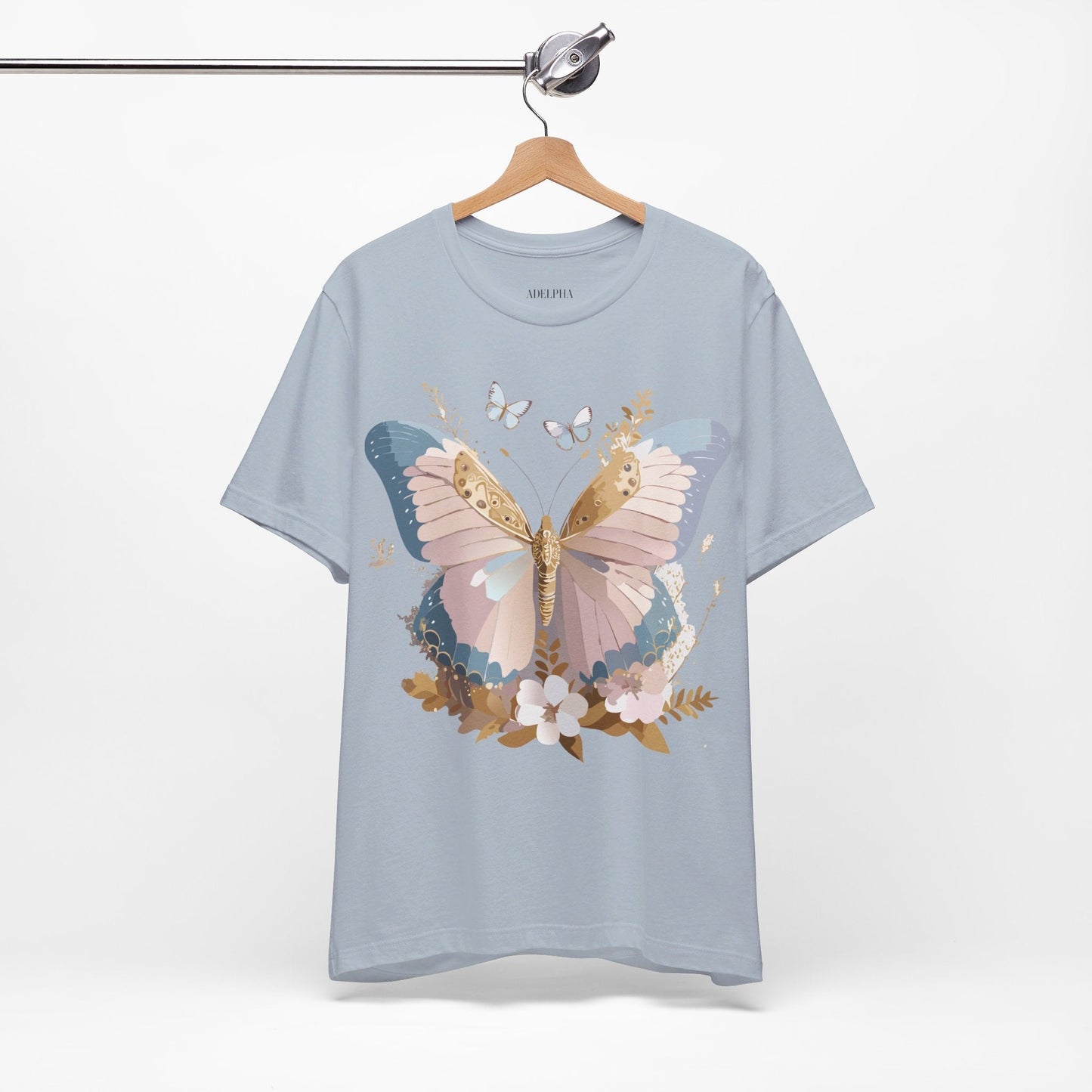 Adelpha Vintage Inspired Butterfly Graphic Tee Unisex Short Sleeve