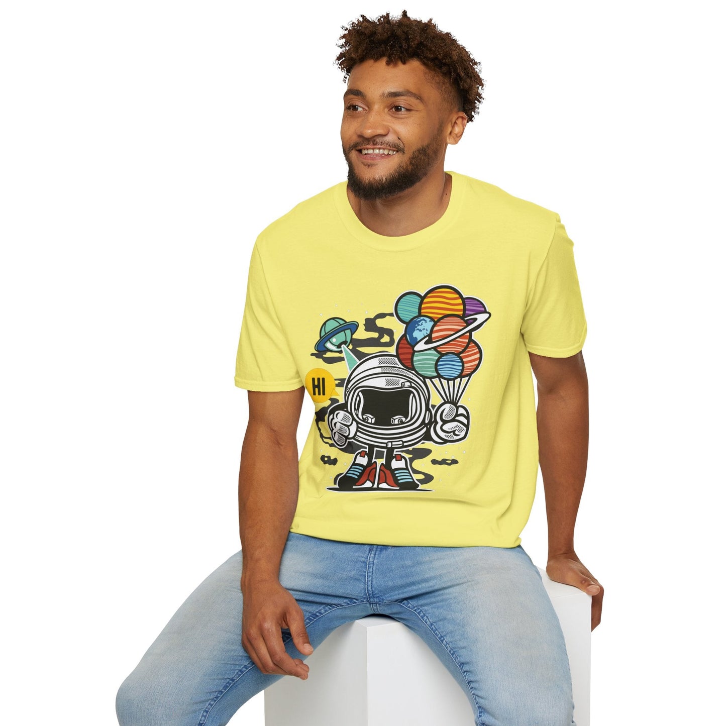 Cartoon T Shirt Animation Tee Funny Graphic Tee Gildan Softstyle 64000 Unisex Comfort